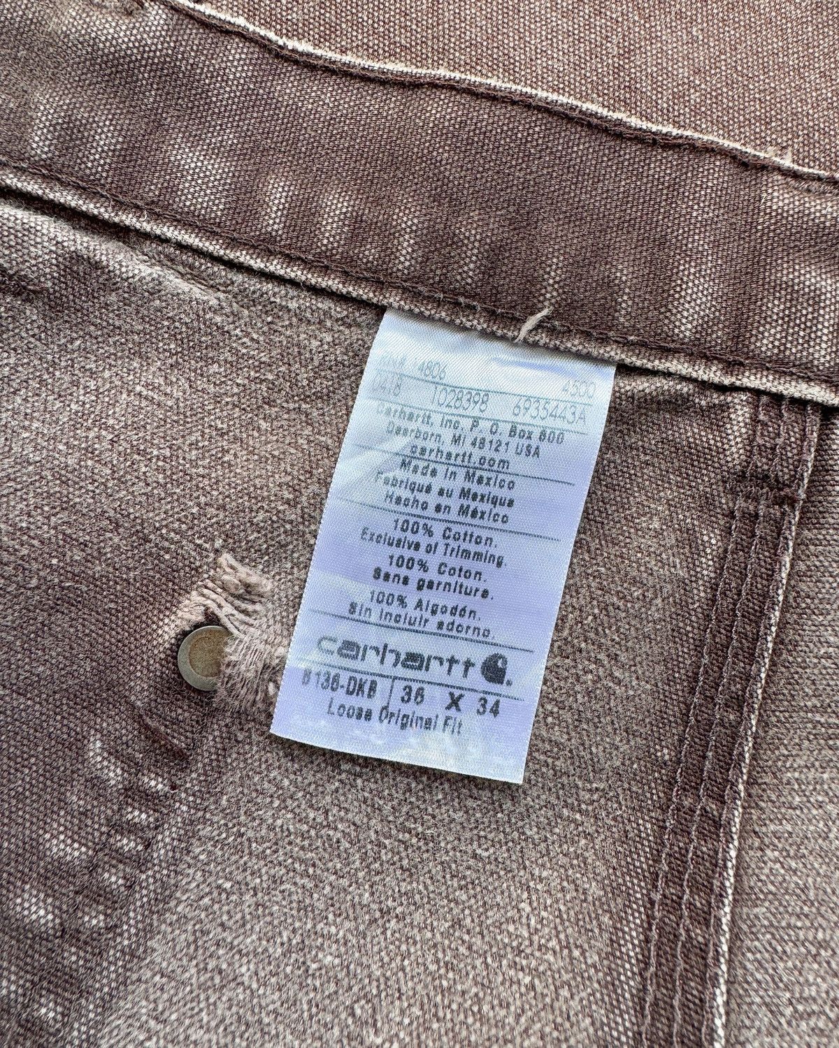 Carhartt Thrashed Vintage Carhartt Double Knee Carpenter Pants B136 Size US 36 / EU 52 - 12 Thumbnail