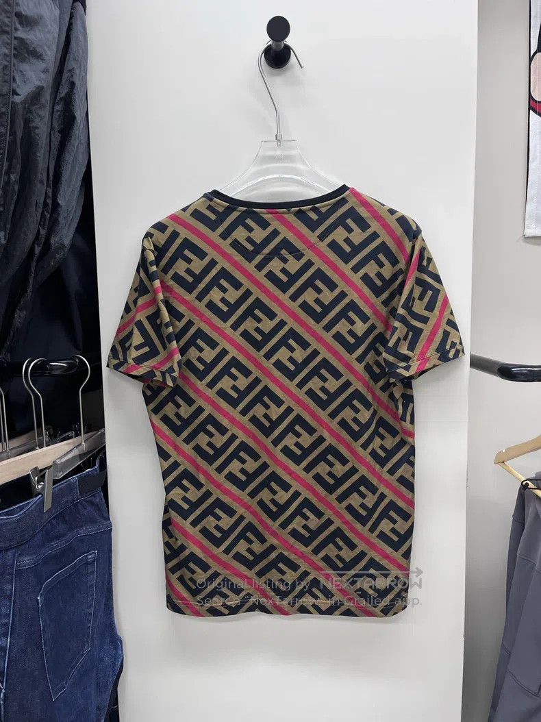Fendi Fendi Printed Double F Short Sleeve T-Shirt Size US L / EU 52-54 / 3 - 2 Thumbnail