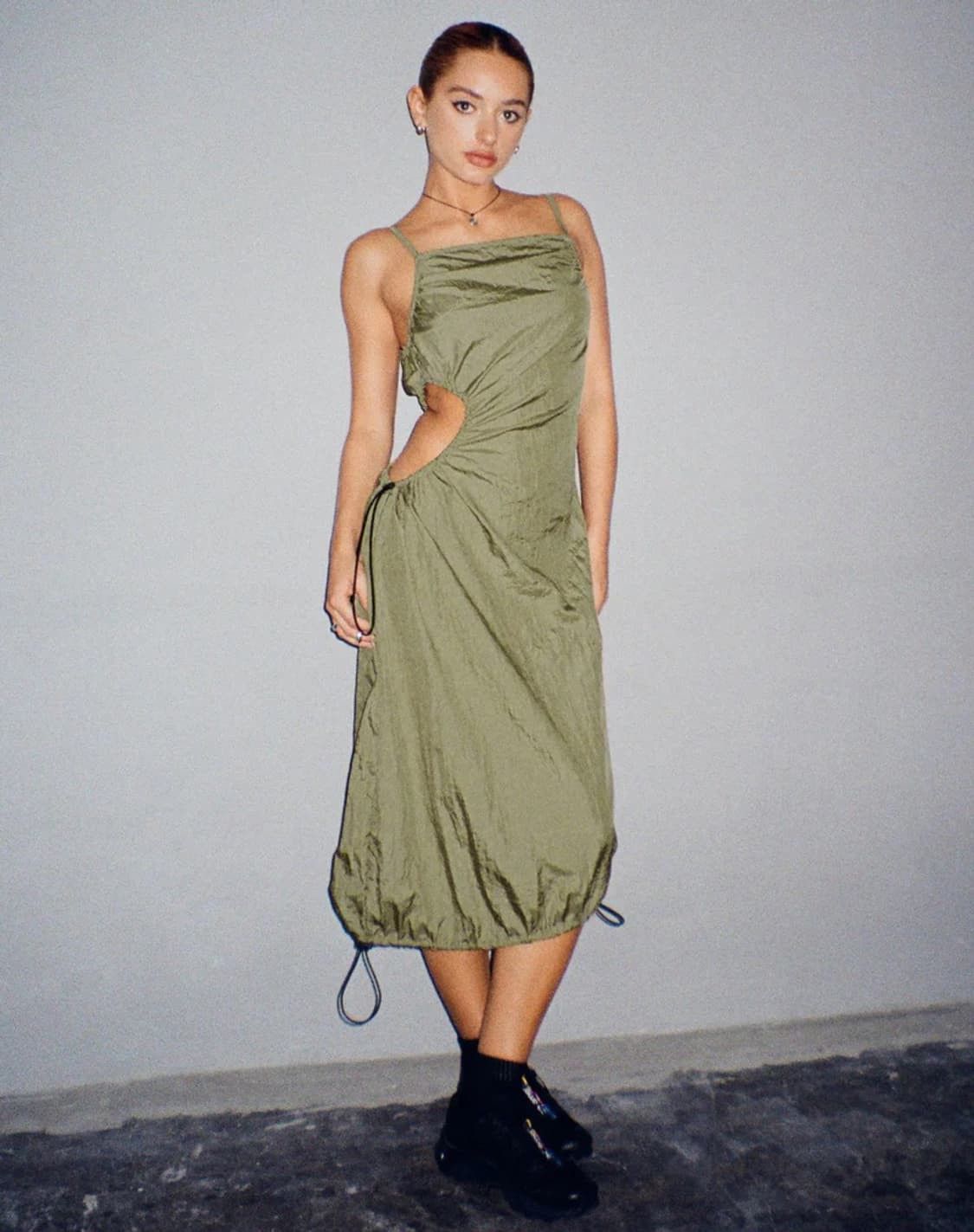 Other motelrocks Cut Out Dress Silver Green Size XS / US 0-2 / IT 36-38 - 5 Thumbnail