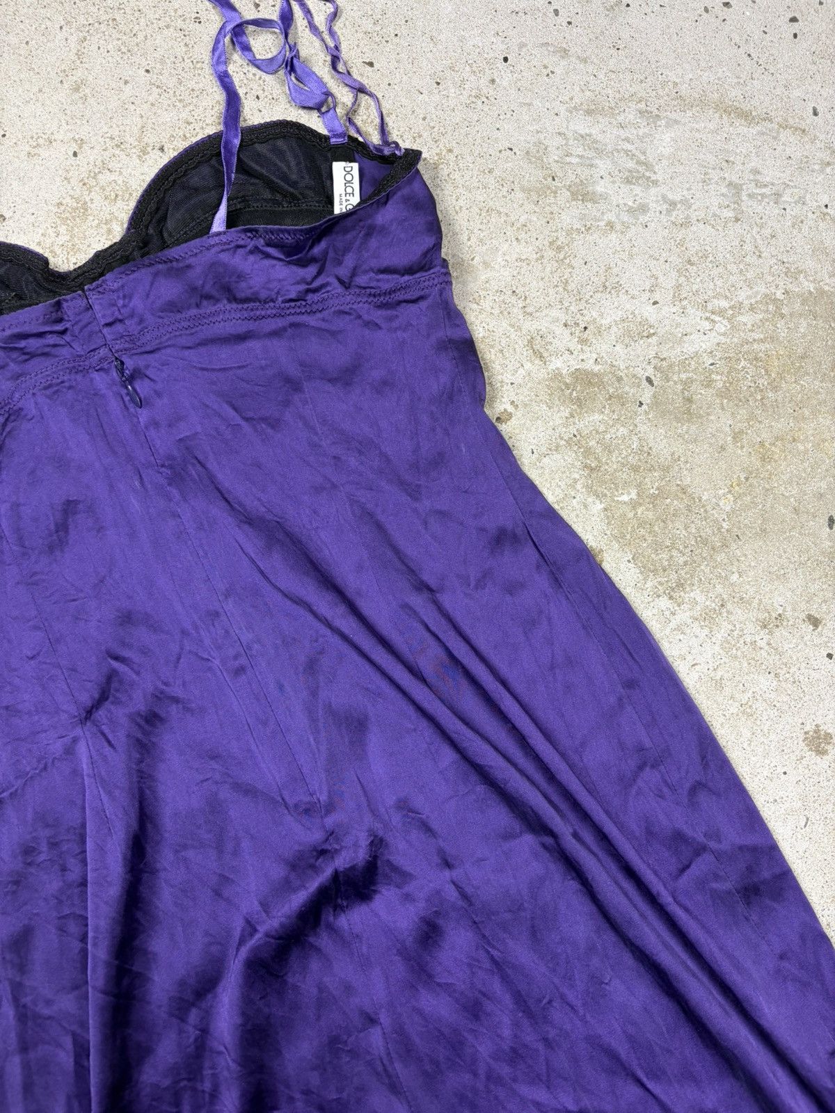 Dolce & Gabbana Vintage 2000s Dolce & Gabbana Silk Bustier Corset Dress Size M / US 6-8 / IT 42-44 - 19 Thumbnail