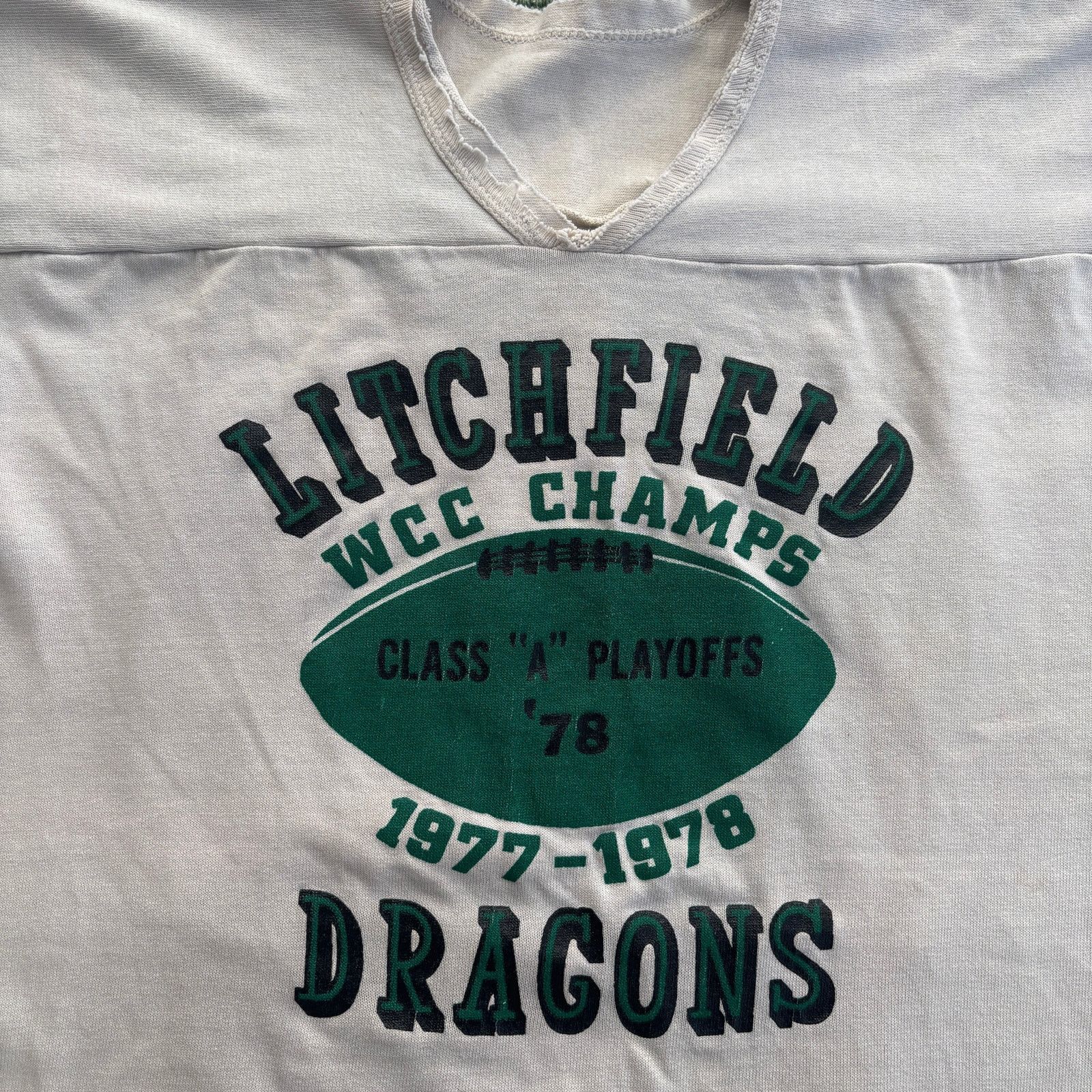 Vintage Vintage 1978 Durene Litchfield Dragons Football Jersey L Size US L / EU 52-54 / 3 - 2 Thumbnail