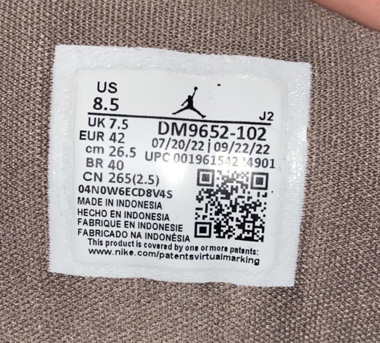 Jordan Brand Air Jordan 1 Mid SE Craft ‘Inside Out - Taupe Haze’ 2023 Size US 8.5 / EU 41-42 - 2 Thumbnail
