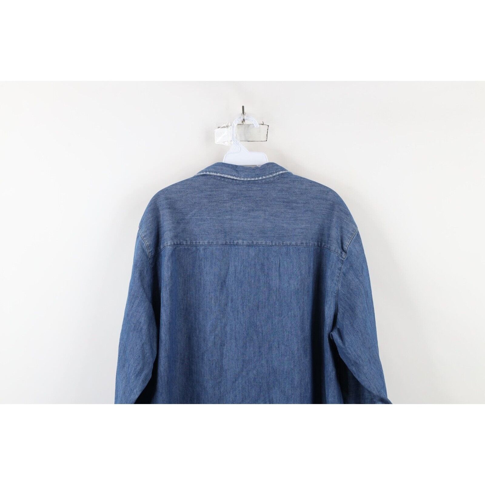 Frank & Eileen Frank & Eileen Cotton Mary Classic Denim Jean Shirt Dress Size L / US 10 / IT 46 - 16 Thumbnail