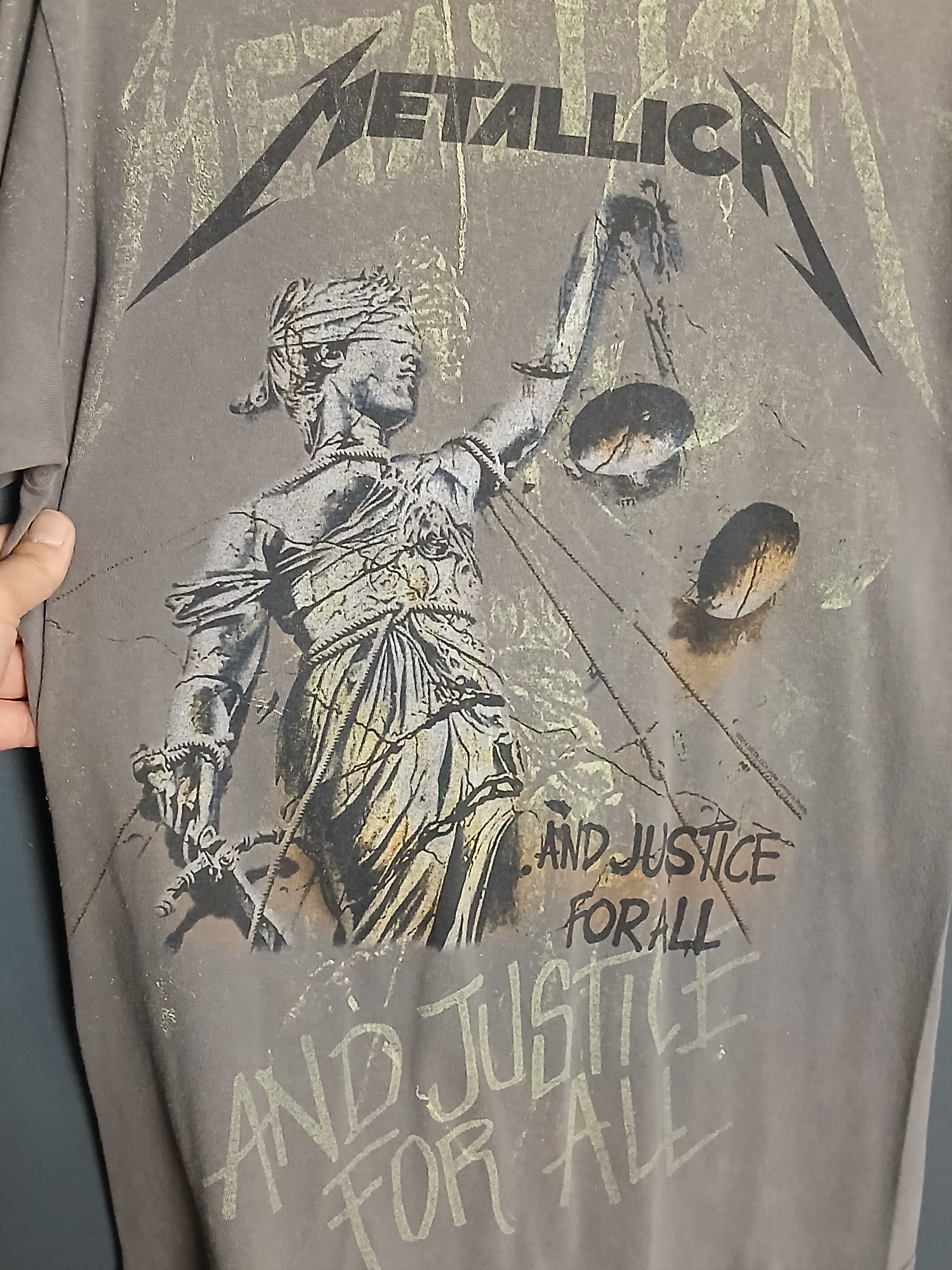 Band Tees × Metallica Metallica And Justice For All T-Shirt Size US M / EU 48-50 / 2 - 3 Thumbnail