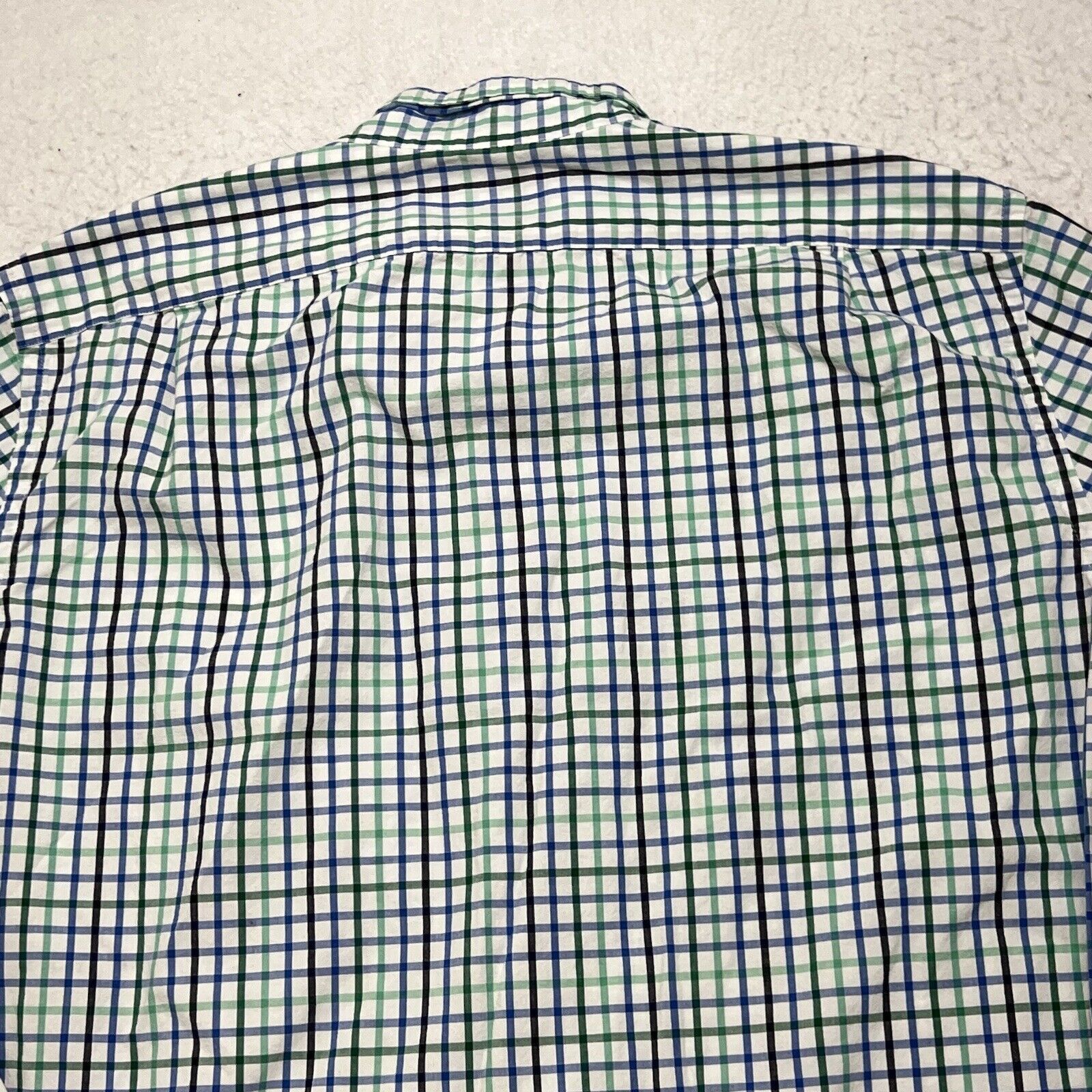 J.Crew J. Crew Button Up Blue Green Plaid Striped Dress Shirt Size US L / EU 52-54 / 3 - 10 Thumbnail