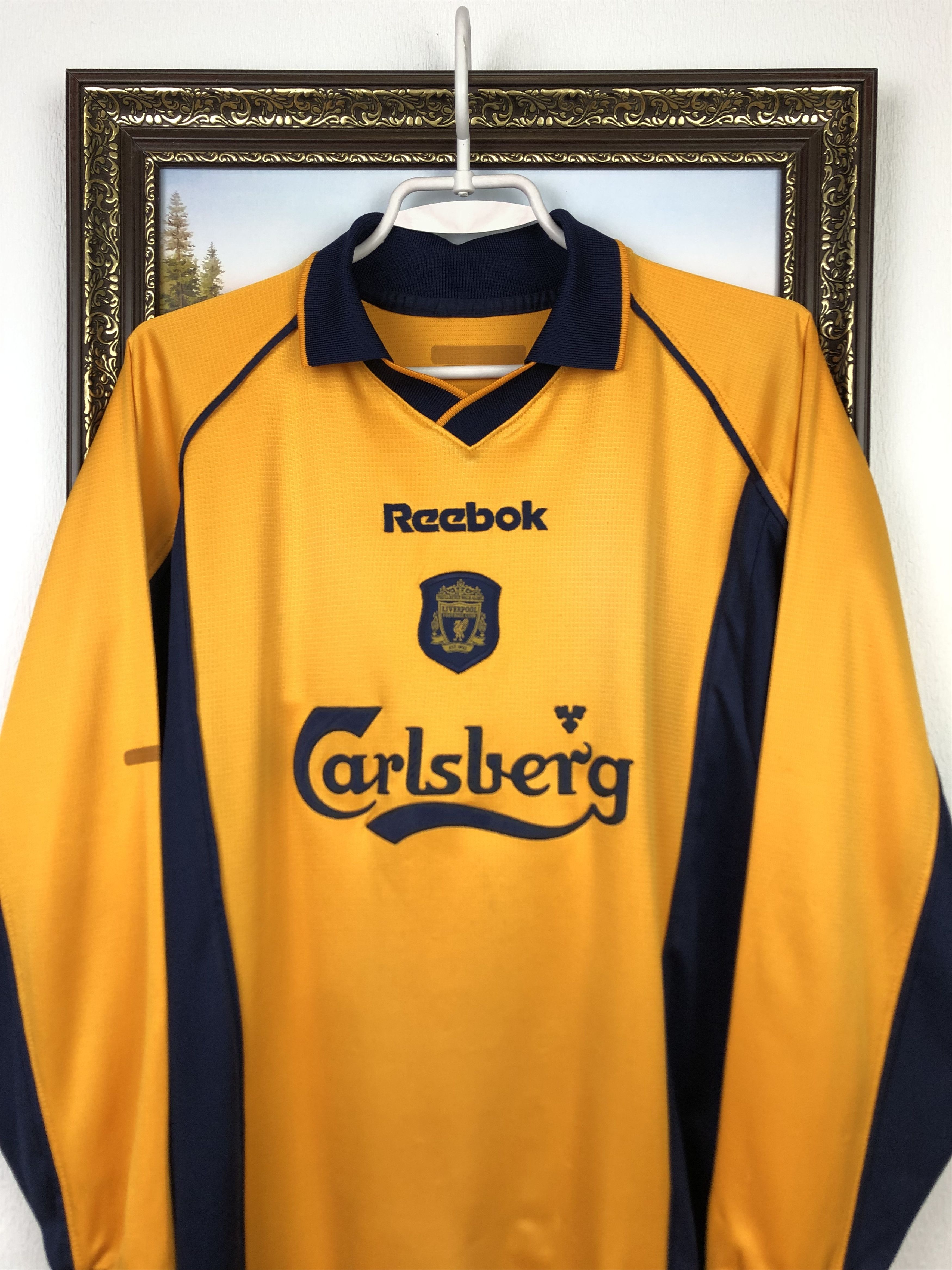 Vintage Liverpool football shirt 2000 Soccer Long Sleeve Jersey Size US S / EU 44-46 / 1 - 2 Thumbnail