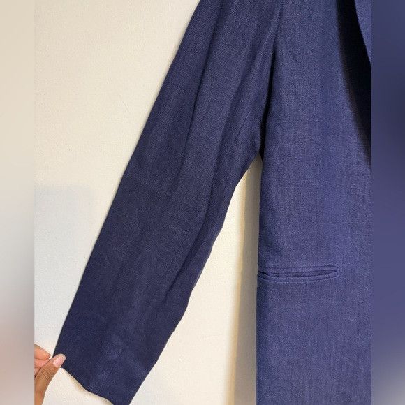 Joie Joie Navy Linen Blend Blazer Size 4 Size S / US 4 / IT 40 - 5 Thumbnail