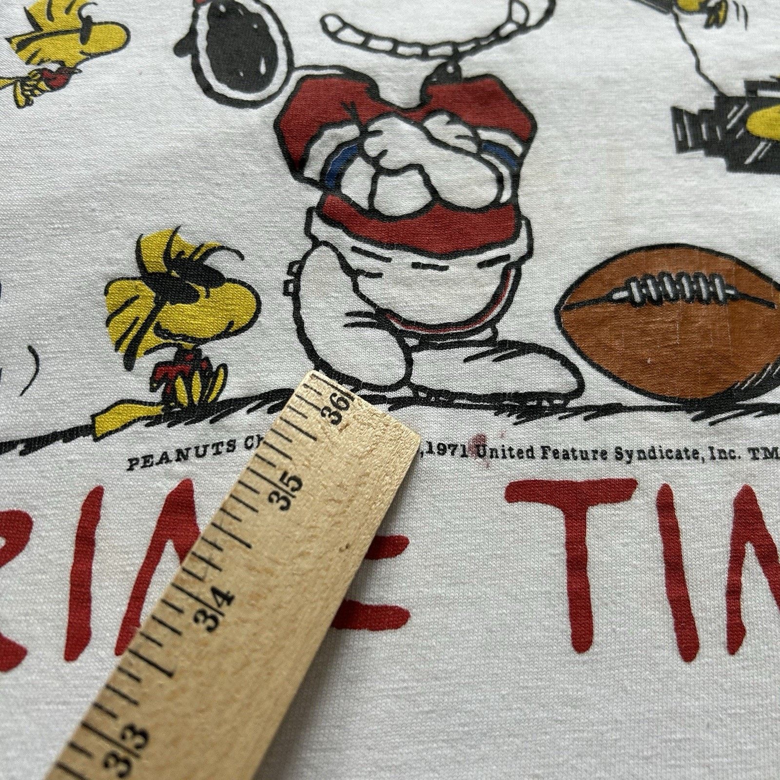NFL Vintage 90s New England Patriots Snoopy NFL T Shirt XL Rare Size US XL / EU 56 / 4 - 5 Thumbnail