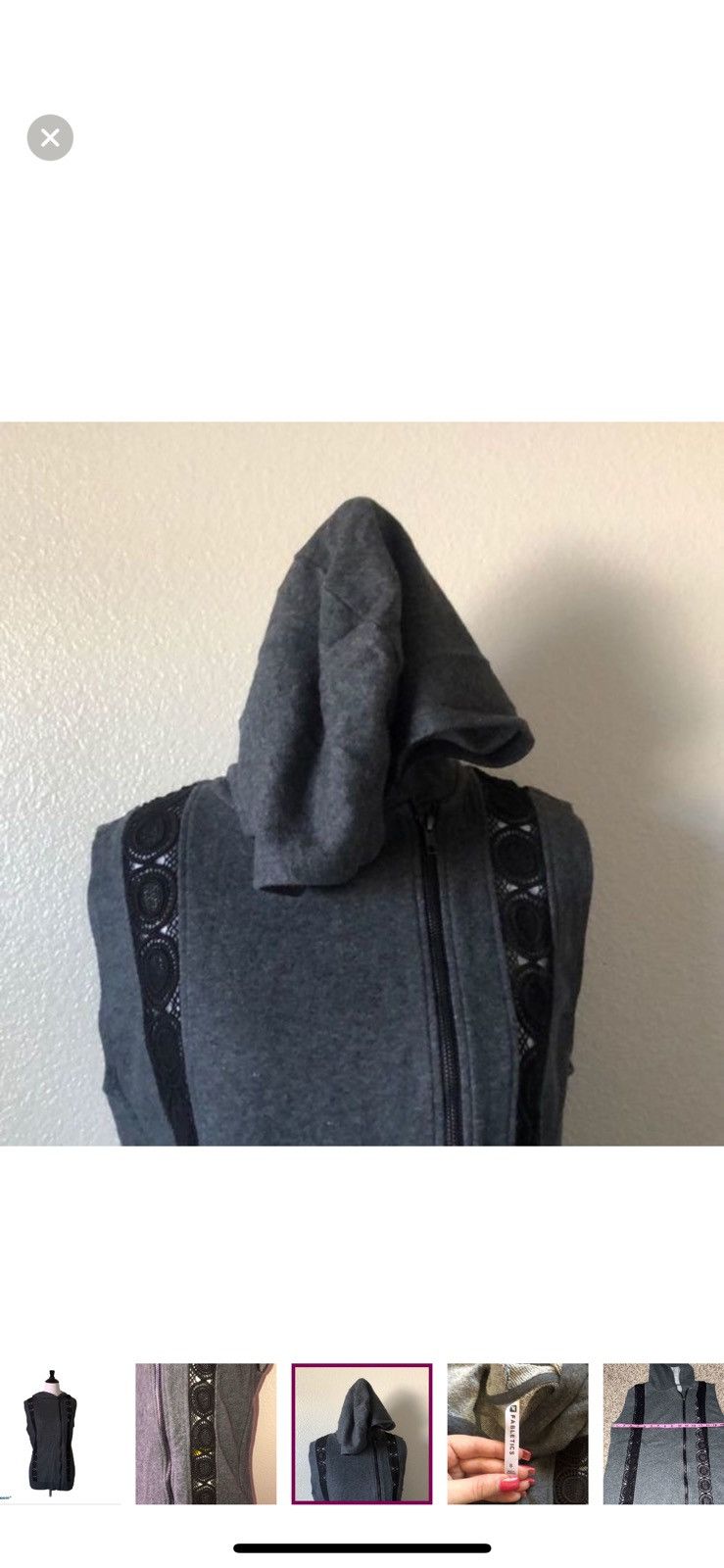 Fabletics Fabletics small sage grey hoodie vest Size S / US 4 / IT 40 - 5 Thumbnail