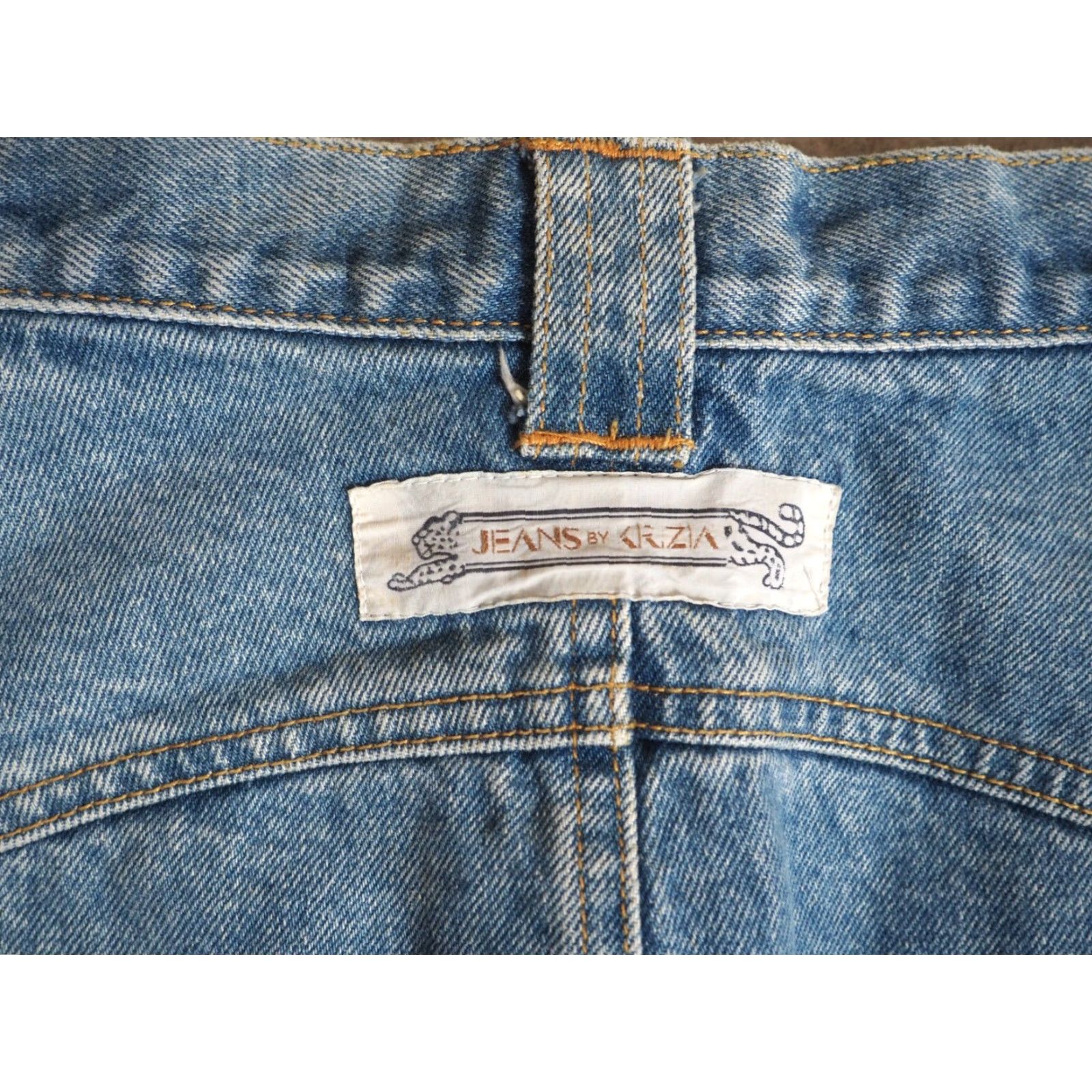 Krizia VINTAGE Krizia Denim Glam Y2k Tiger 27W Skirt Womens 8 80s 90s Blue Blue Denim Glam Rock 27W Women’s 8 Size 27" / US 4 / IT 40 - 5 Thumbnail