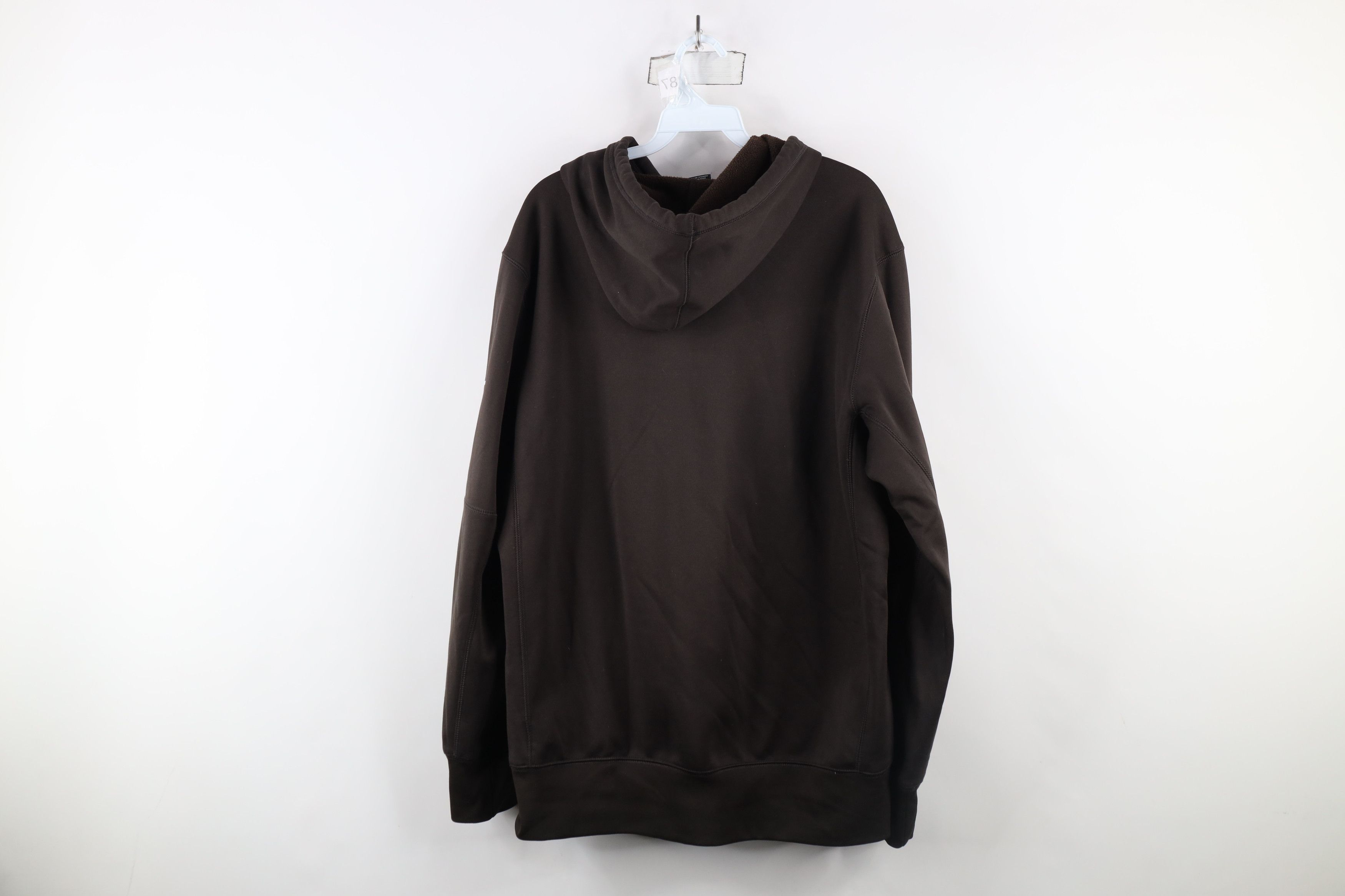 Nike × Vintage Nike Dri-Fit Cleveland Football Hoodie Sweatshirt Brown Size US L / EU 52-54 / 3 - 11 Thumbnail