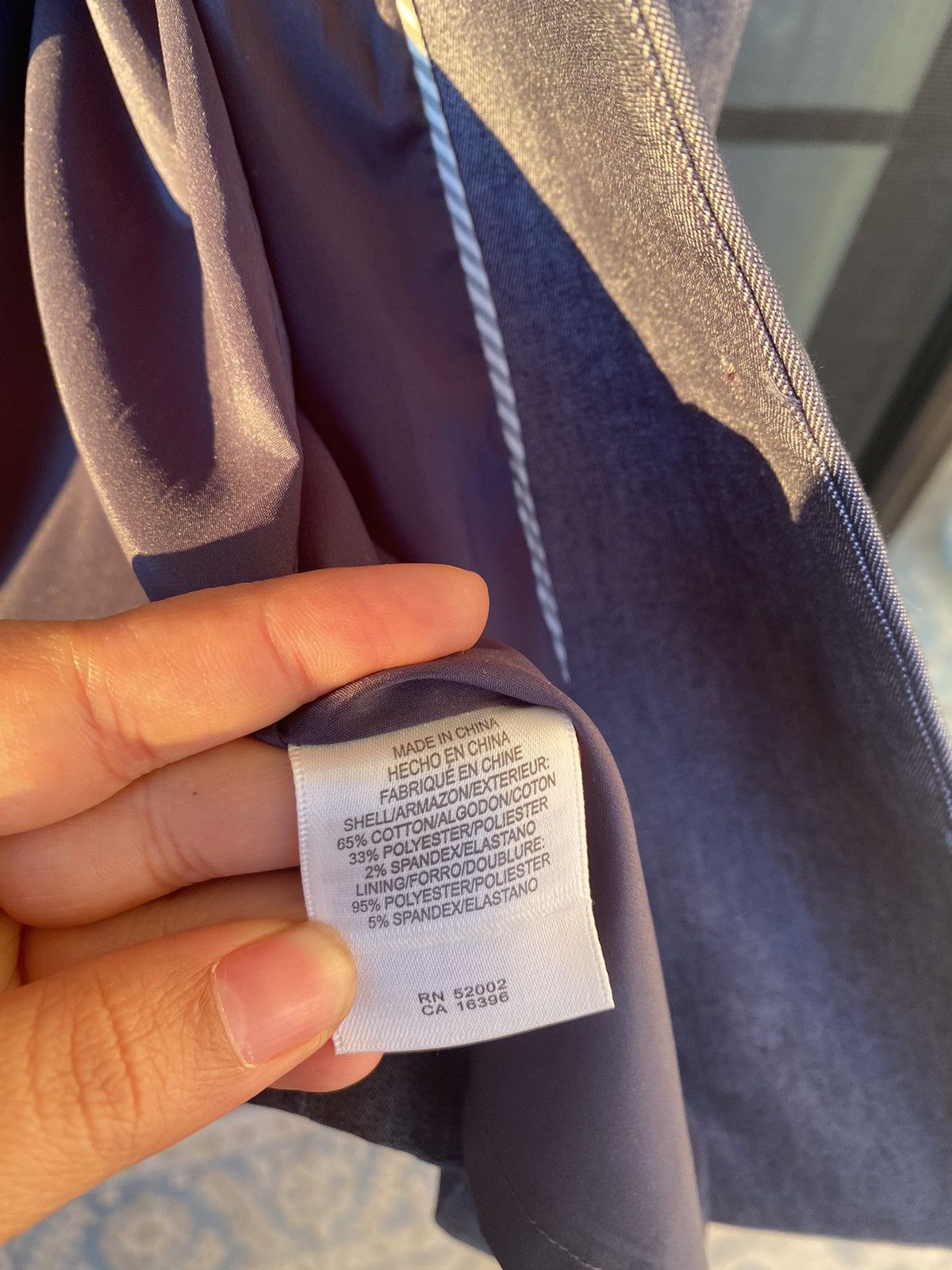 Other NWT Deadstock Blue LIZ CLAIBORNE suit Button Up dress 10 Size M / US 6-8 / IT 42-44 - 9 Thumbnail