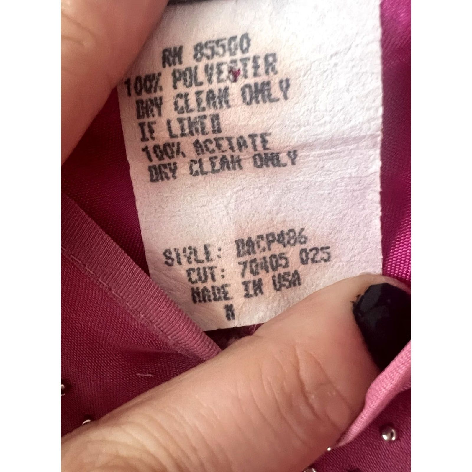 Pinko VINTAGE Y2K Dress Pink Midi Sheath Rhinestone Party Cocktail Womens Petite 6P Size M / US 6-8 / IT 42-44 - 8 Thumbnail