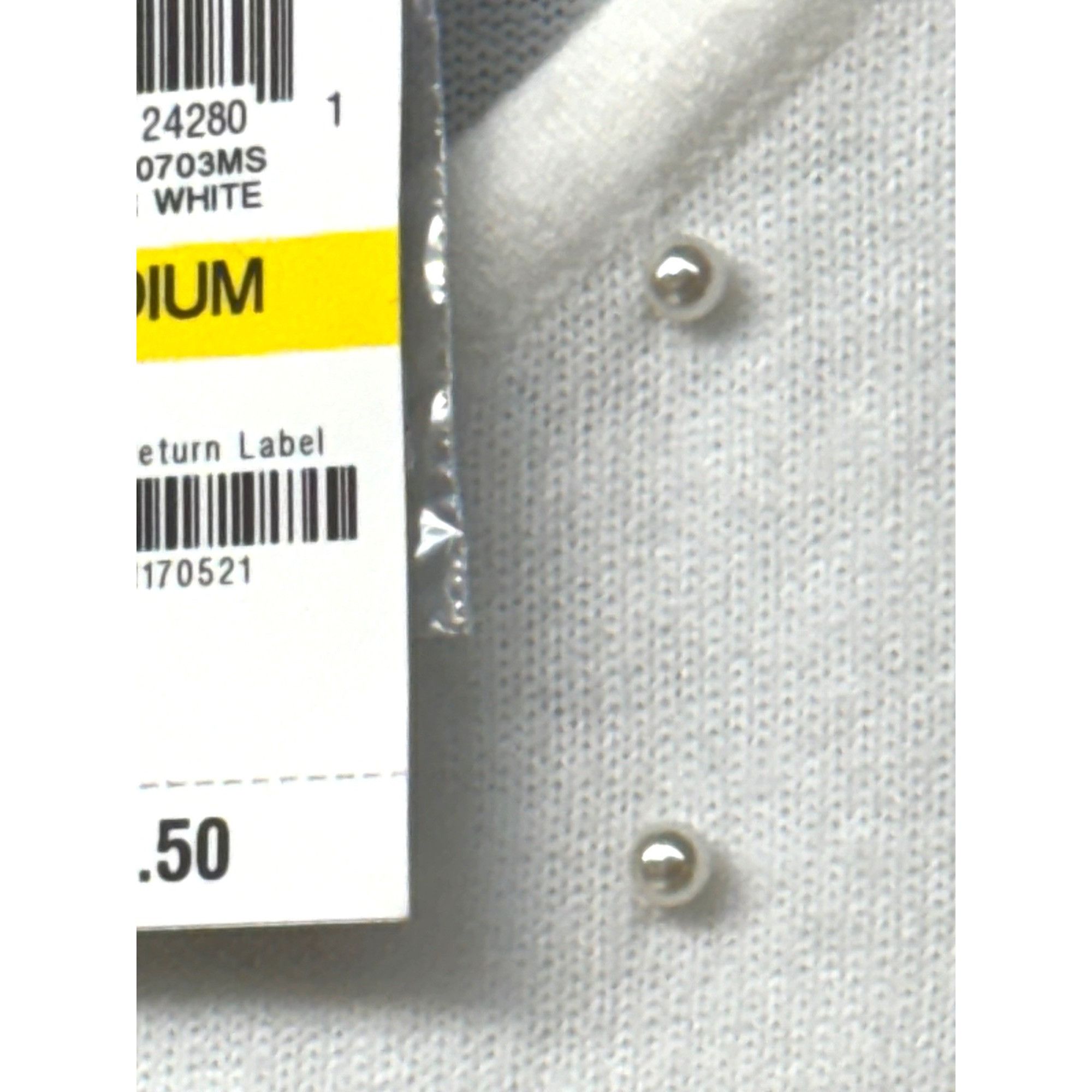 Other Karen Scott Luxsoft Faux-Pearl V-neck sweater, Winter White Size M / US 6-8 / IT 42-44 - 5 Thumbnail