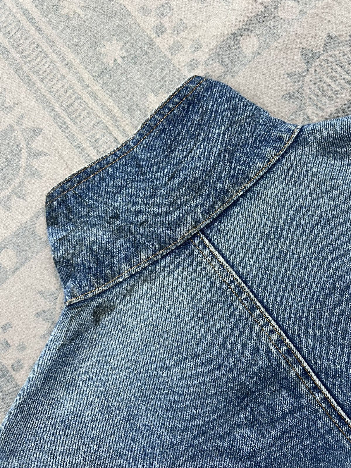 Vintage Haik’s Dirty Distressed Denim Chore Jacket Size XL / US 12-14 / IT 48-50 - 14 Thumbnail