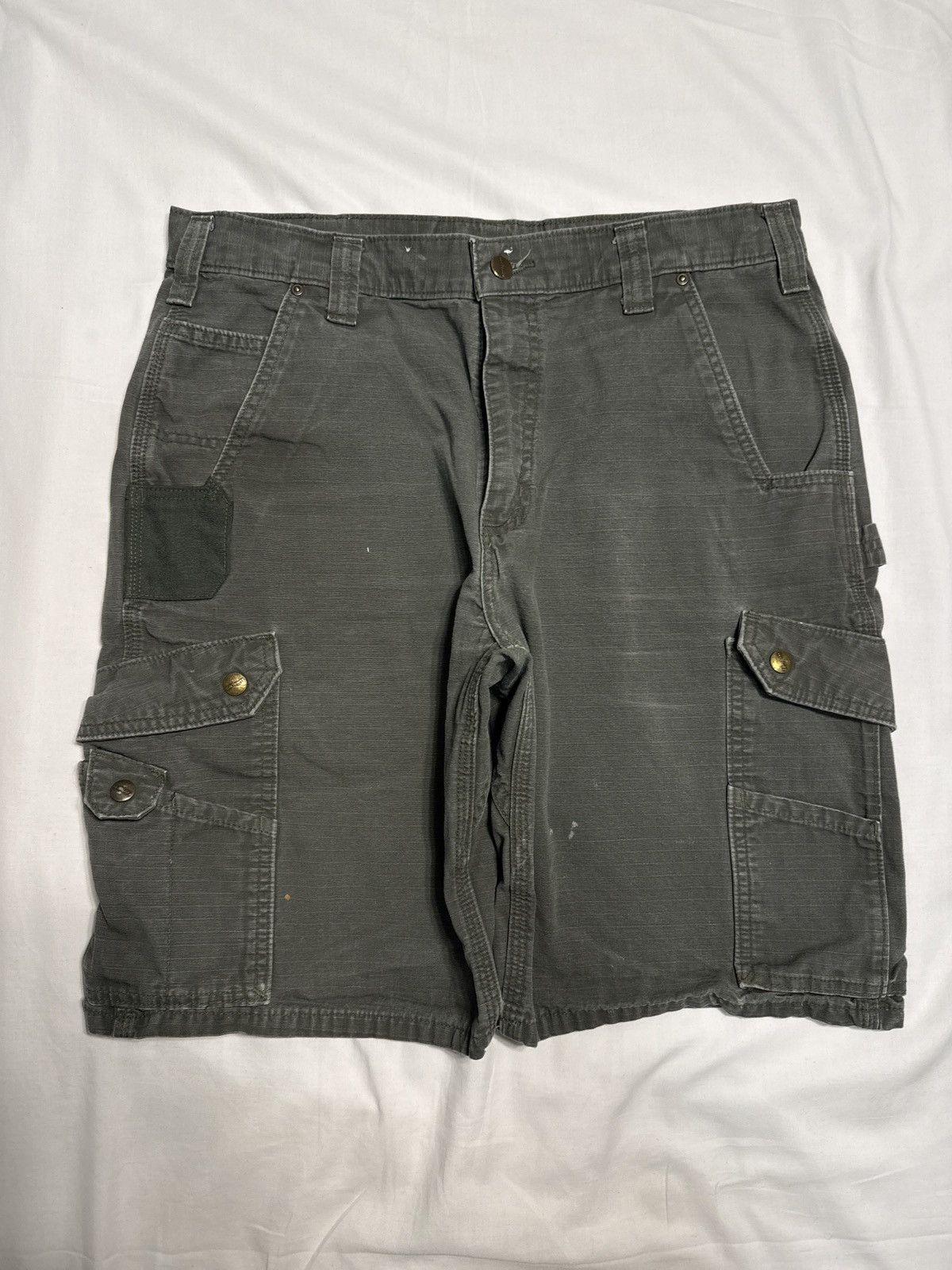 Vintage Carhartt Green Ripstop Tactical Cargo Shorts