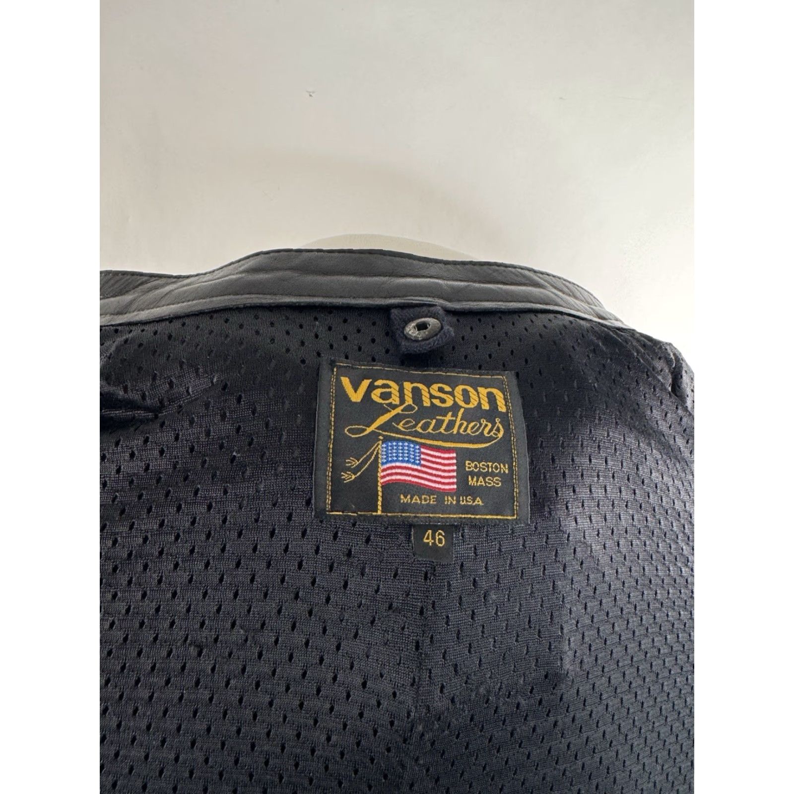 Vintage Vanson Heavy Duty LEATHER Mens 46 Motorcycle Moto Biker Texas Jacket EXCELLENT Jacket Mens 46 Black Leather Bike Riding 90s/Motorcycle Size US S / EU 44-46 / 1 - 7 Thumbnail