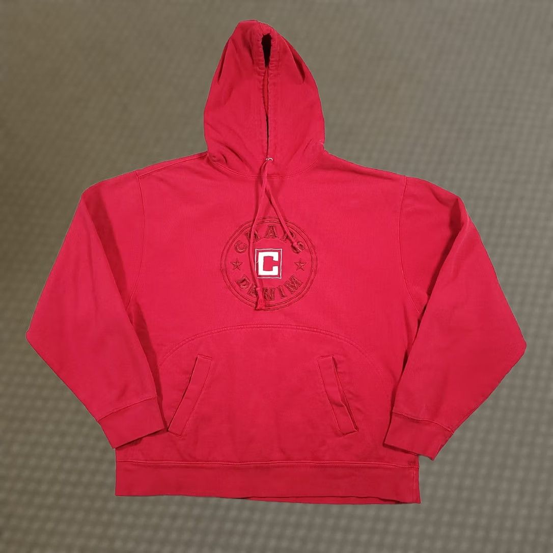 Chaps Chaps Denim Mens L Red Logo Embroidered Pullover Hoodie Sweatshirt Shirt Size US L / EU 52-54 / 3 - 1 Thumbnail