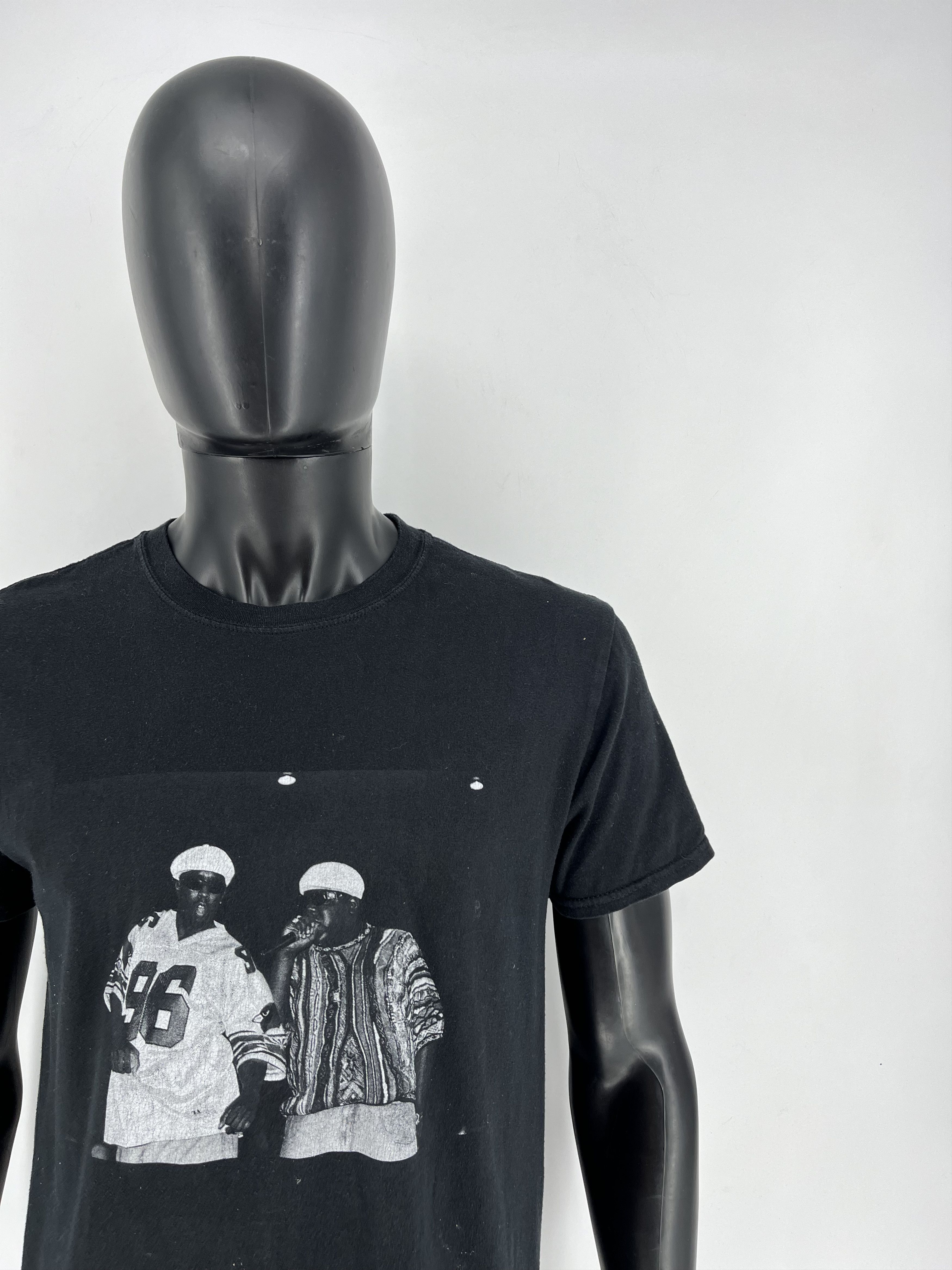 Rap Tees × Vintage Vintage Notorious Big Trust Nobody Black Tee Shirt Size US M / EU 48-50 / 2 - 7 Thumbnail
