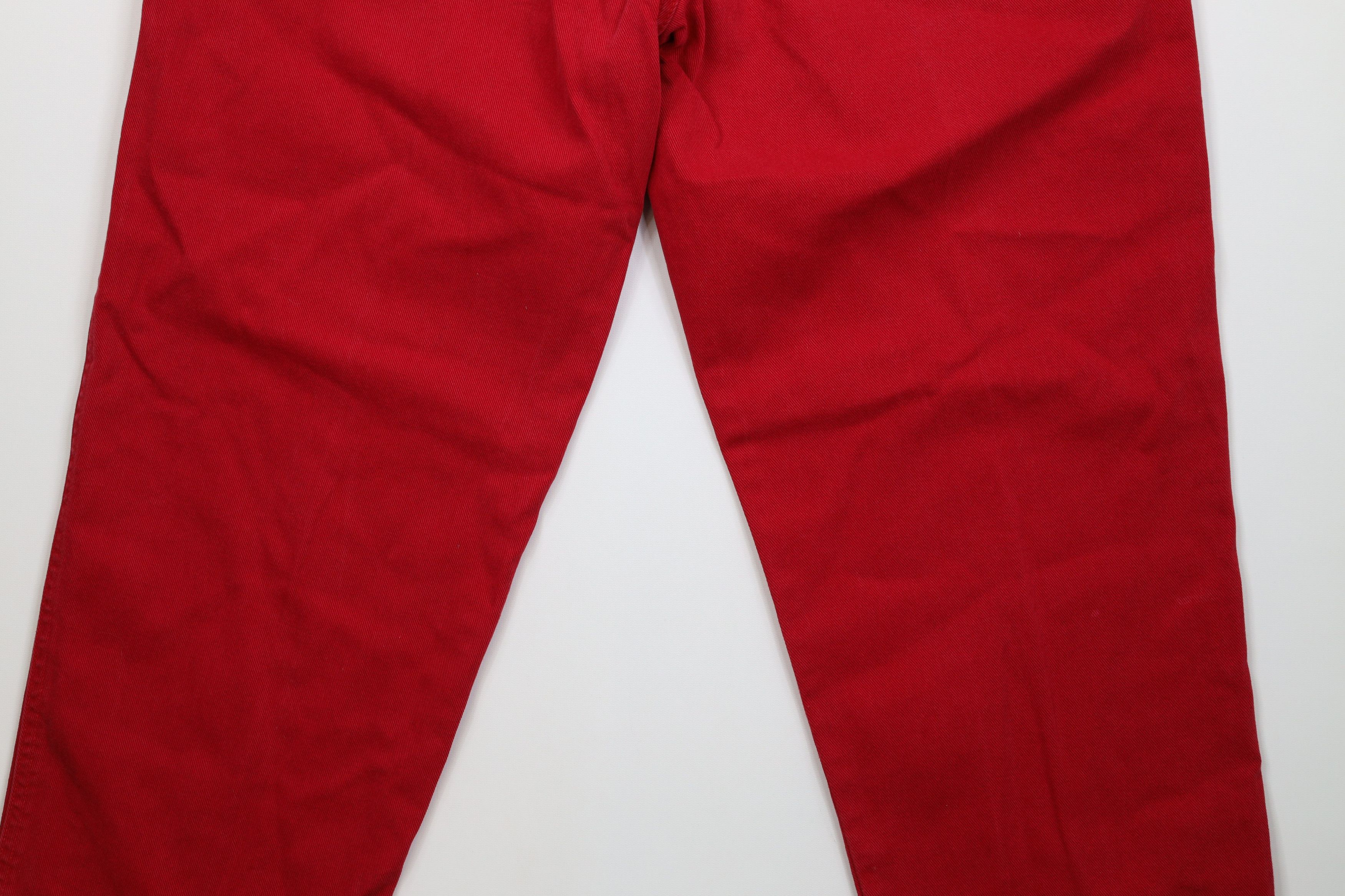 Vintage Vintage 90s Streetwear Baggy Wide Leg Skateboard Jeans Red Size US 36 / EU 52 - 14 Thumbnail