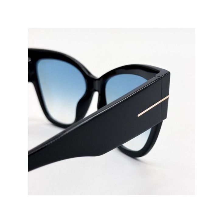 NEW TOM FORD ANOUSHKA SUNGLASSES TF371 01B BLACK FT0371 display picture 3