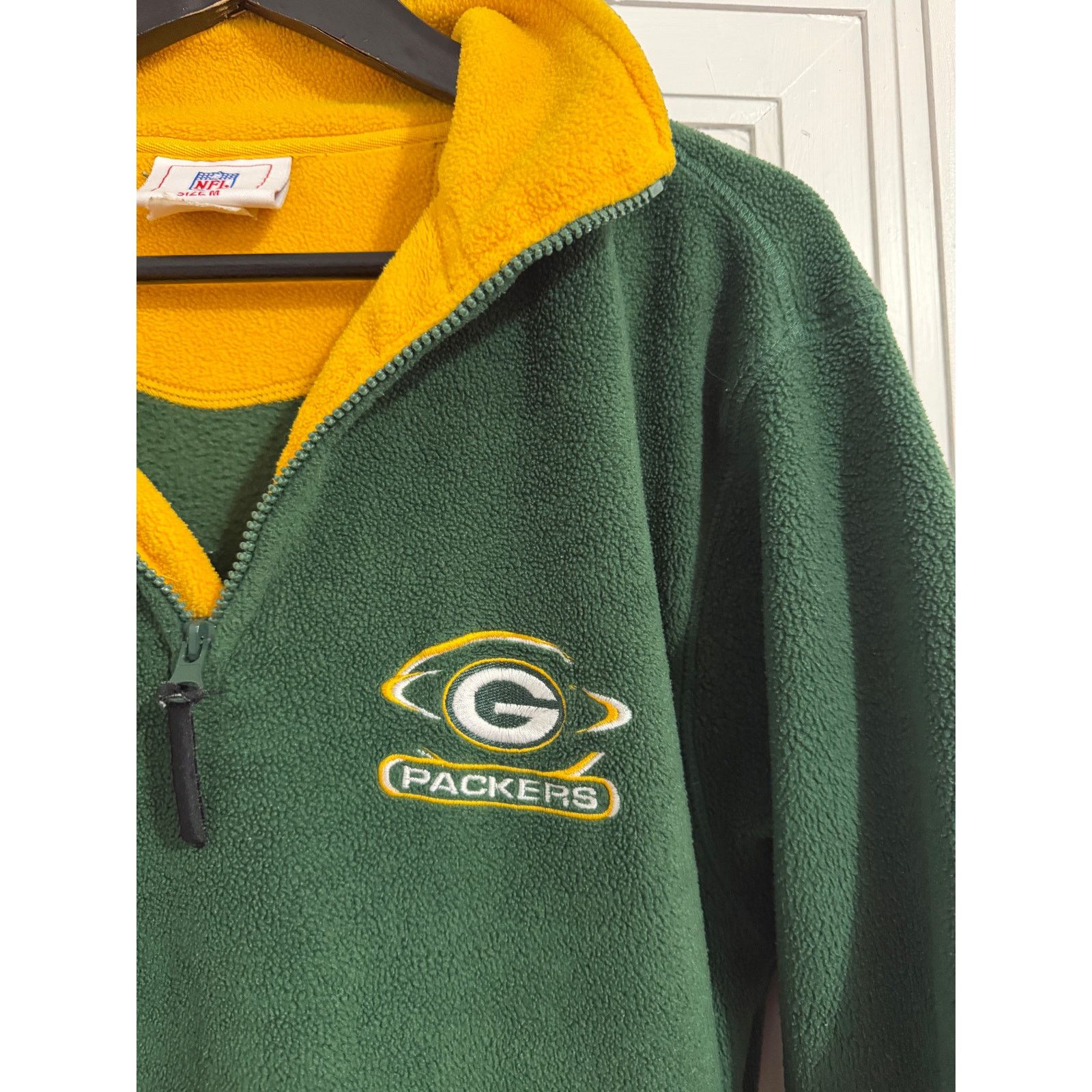 NFL Vintage Green Bay Packers Fleece 1/4-Zip Men's Size Medium Size US M / EU 48-50 / 2 - 2 Thumbnail