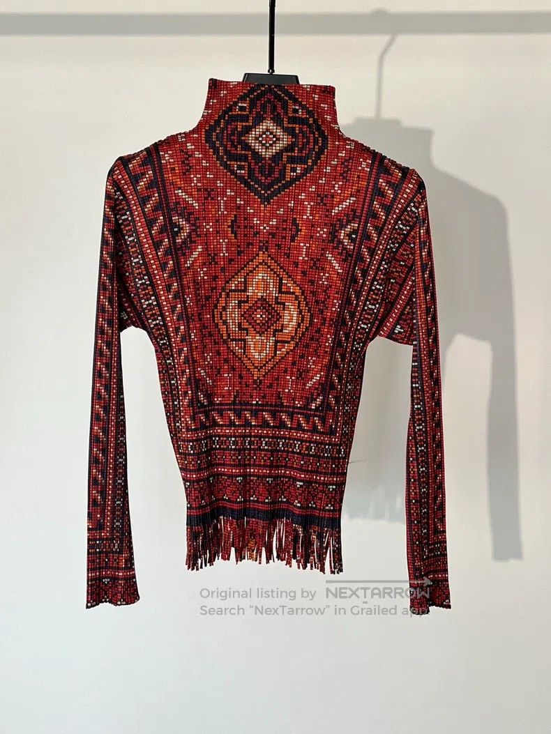 Issey Miyake Issey Miyake Vintage Totem Tassel Top Size XL / US 12-14 / IT 48-50 - 2 Thumbnail