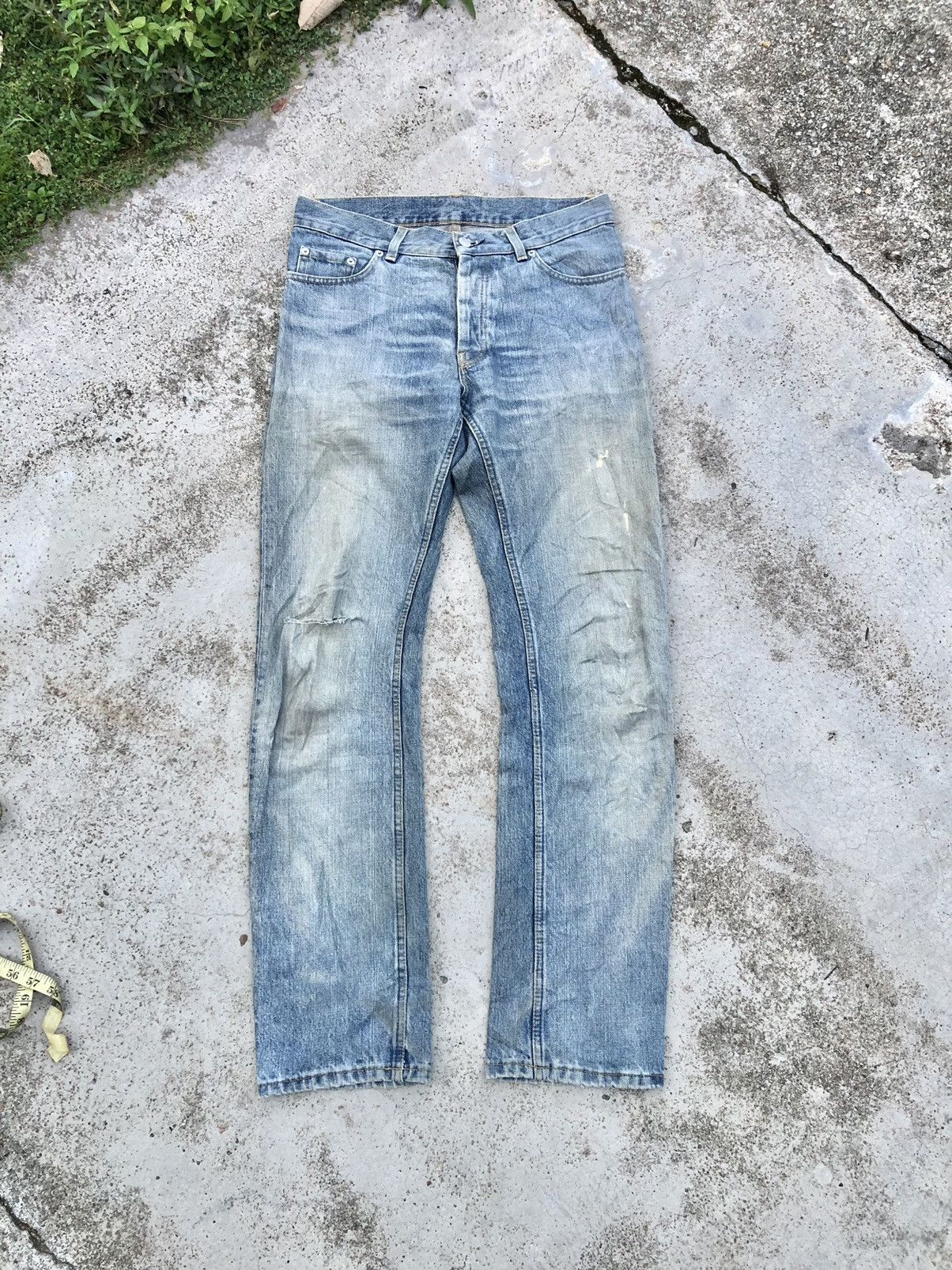 Helmut Lang VTGE HELMUT LANG DISTRESSED DENIM Size US 30 / EU 46 - 1 Thumbnail