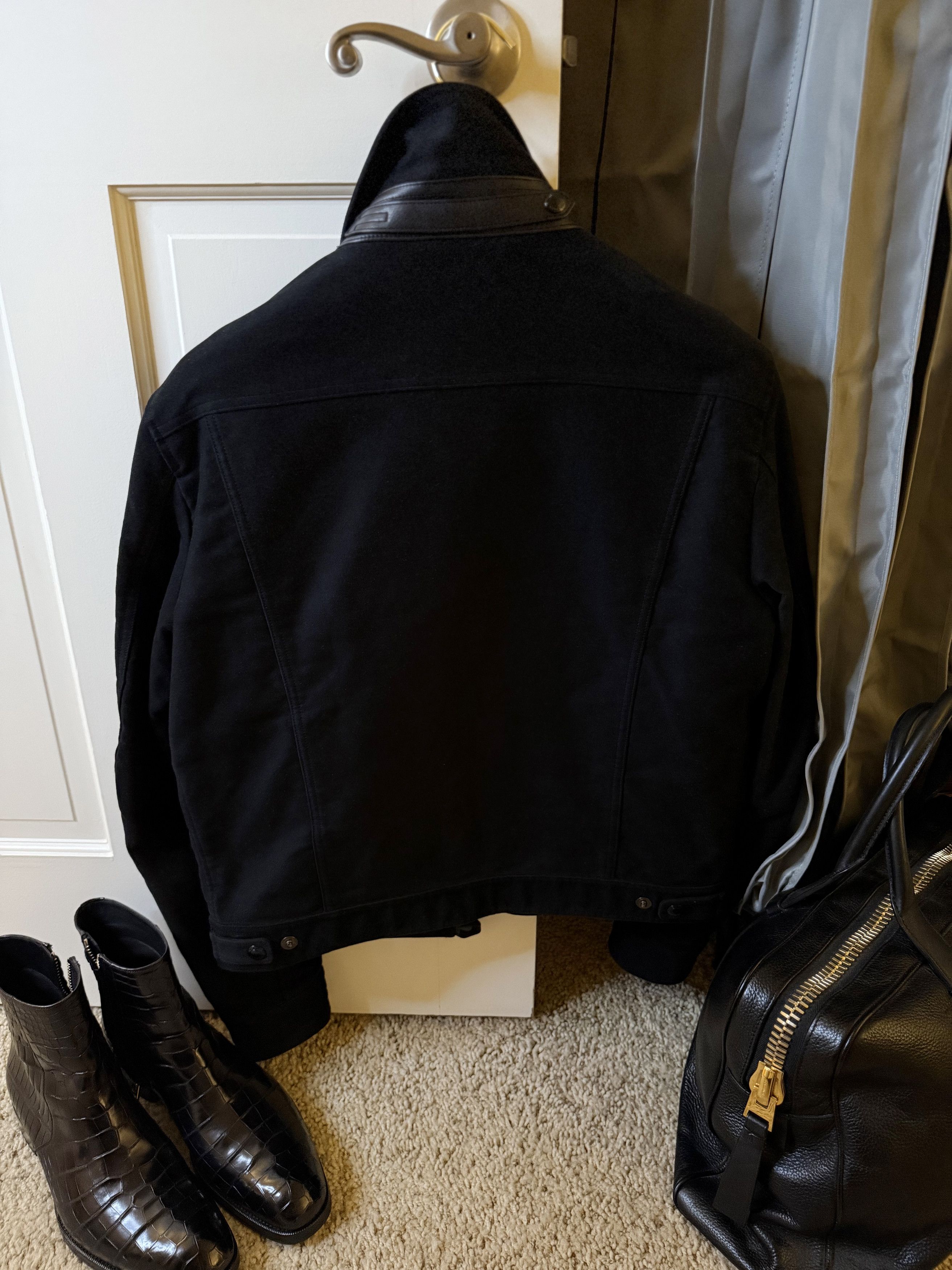 Tom Ford Coveted Ultra-Rare $4,100 w/tax Moleskin Leather Accents Size US M / EU 48-50 / 2 - 19 Thumbnail