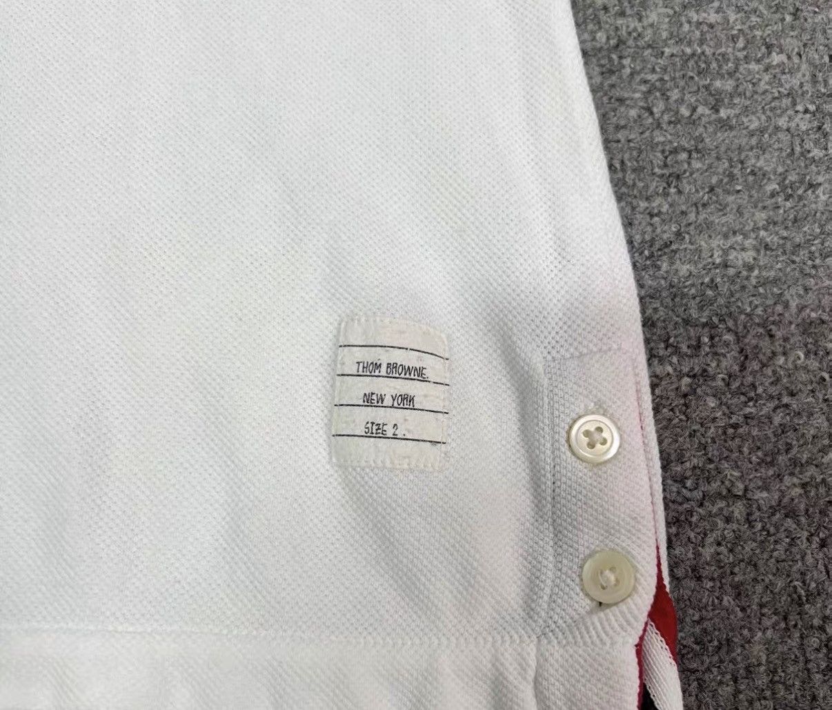 Thom Browne Thom Browne TB Striped Short Sleeve Polo Shirt J16 Size US S / EU 44-46 / 1 - 4 Thumbnail