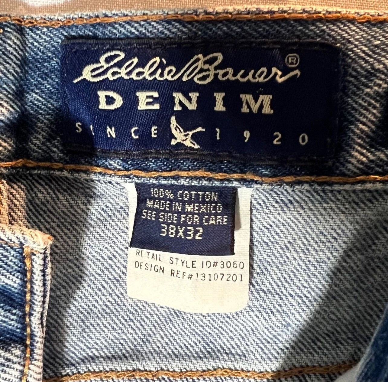 Eddie Bauer × Vintage Vintage Light Wash Heavyweight Jeans Size US 38 / EU 54 - 4 Thumbnail