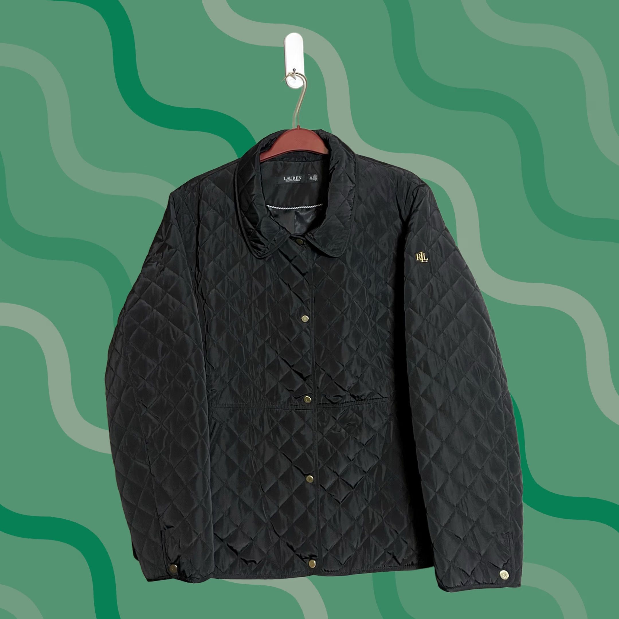 Ralph Lauren Ralph Lauren Jacket Womens 2XL Black Quilted Women Size Full Zip G92 Size XXL / US 16-18 / IT 52-54 - 1 Thumbnail