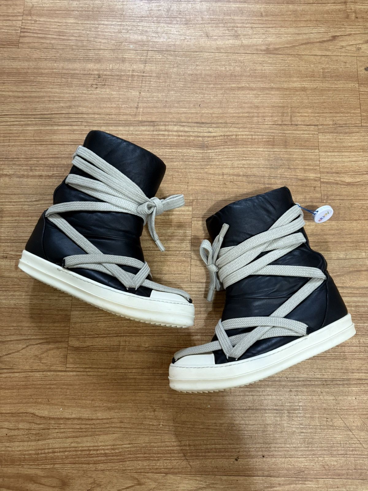 Rick Owens Rick Owens Jumbo Puffer Megalaced Boots in Black | Grailed