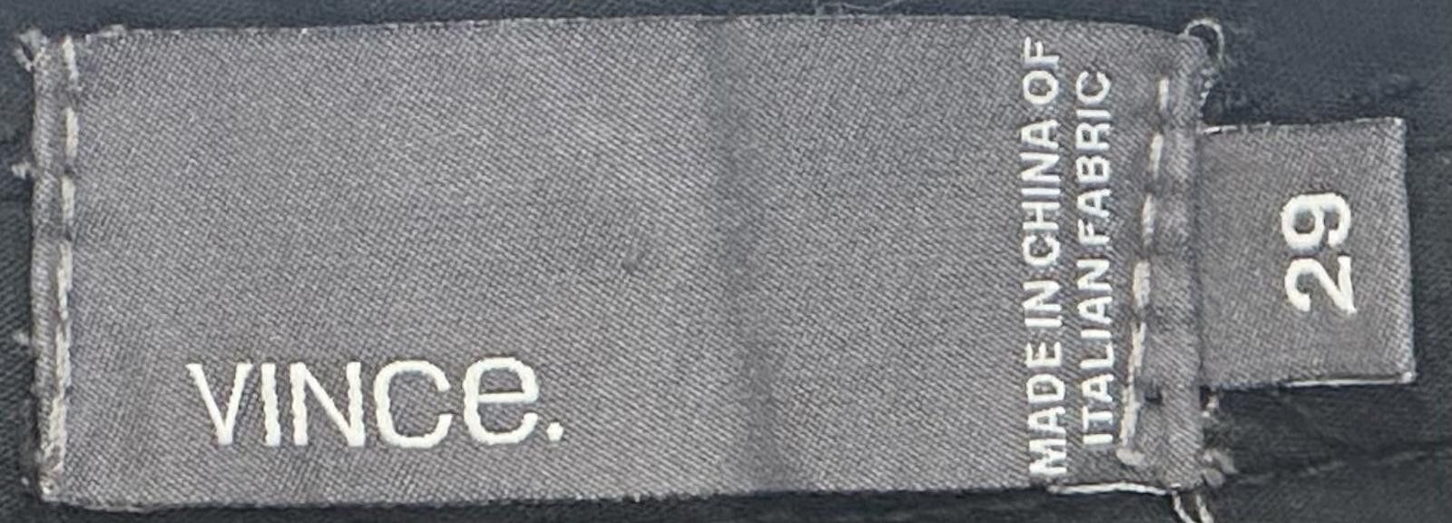 Vince Vince Wool Blend Flat Straight Dress Pants Black Mens 29/29 Size US 29 - 6 Thumbnail