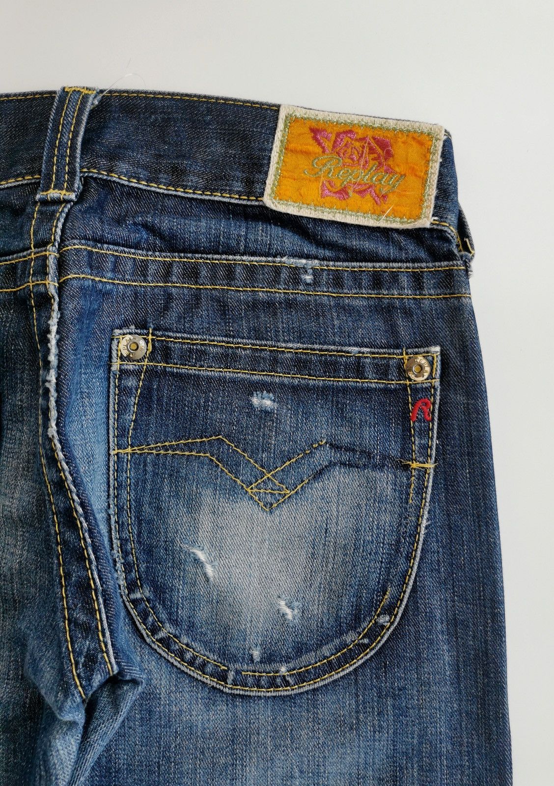 Replay Replay Italy Distressed Jeans Size 28" / US 6 / IT 42 - 9 Thumbnail