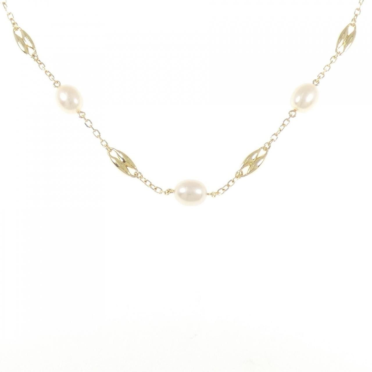 Mikimoto Mikimoto Mikimoto Freshwater Pearl Au750 Necklace Precious Metal Necklace DUTY FREE for USA Size ONE SIZE - 1 Thumbnail