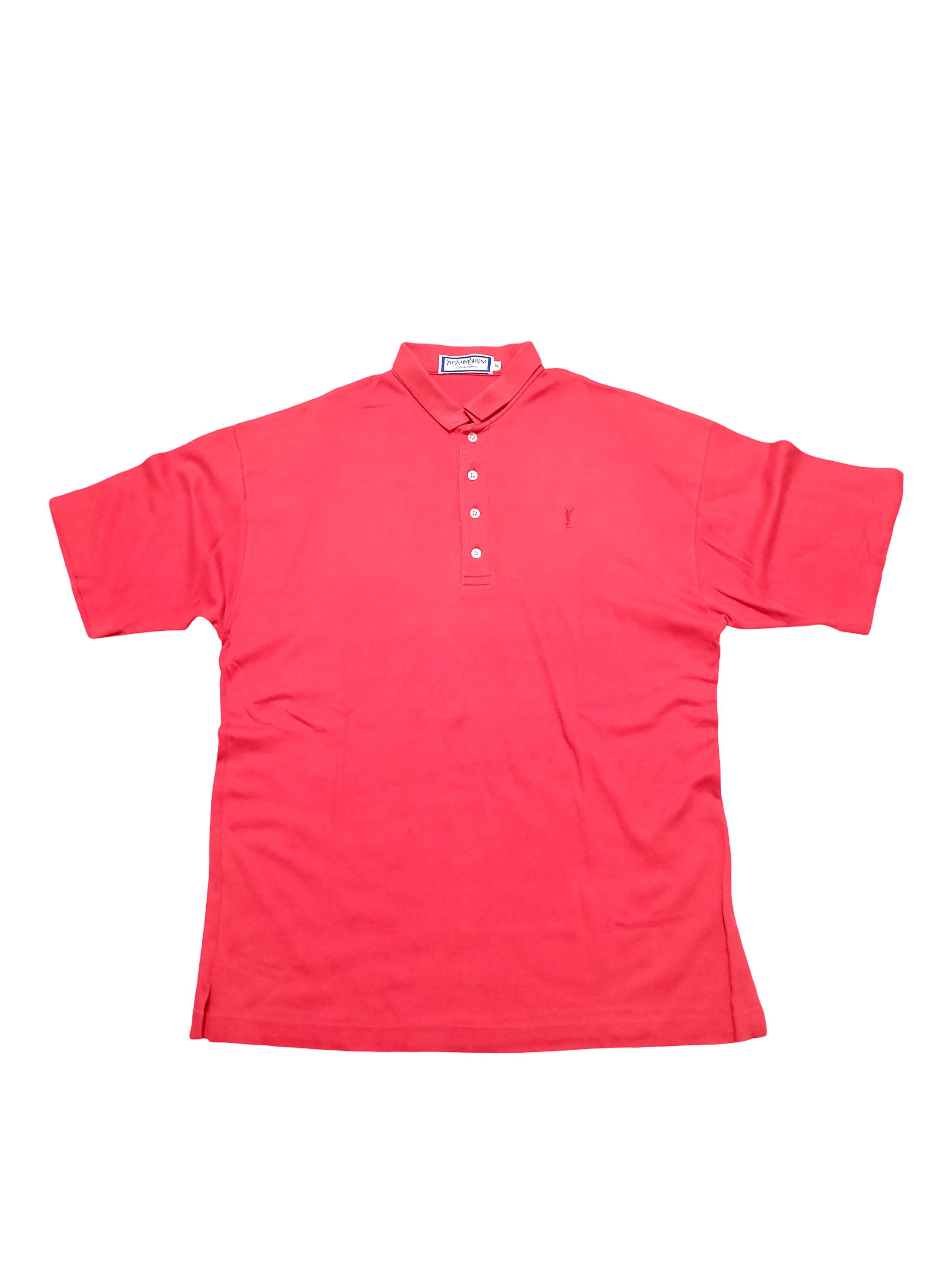 Yves Saint Laurent Yves Saint Laurent YSL Light Red Polo Shirt – Size XL Size US XL / EU 56 / 4 - 2 Thumbnail