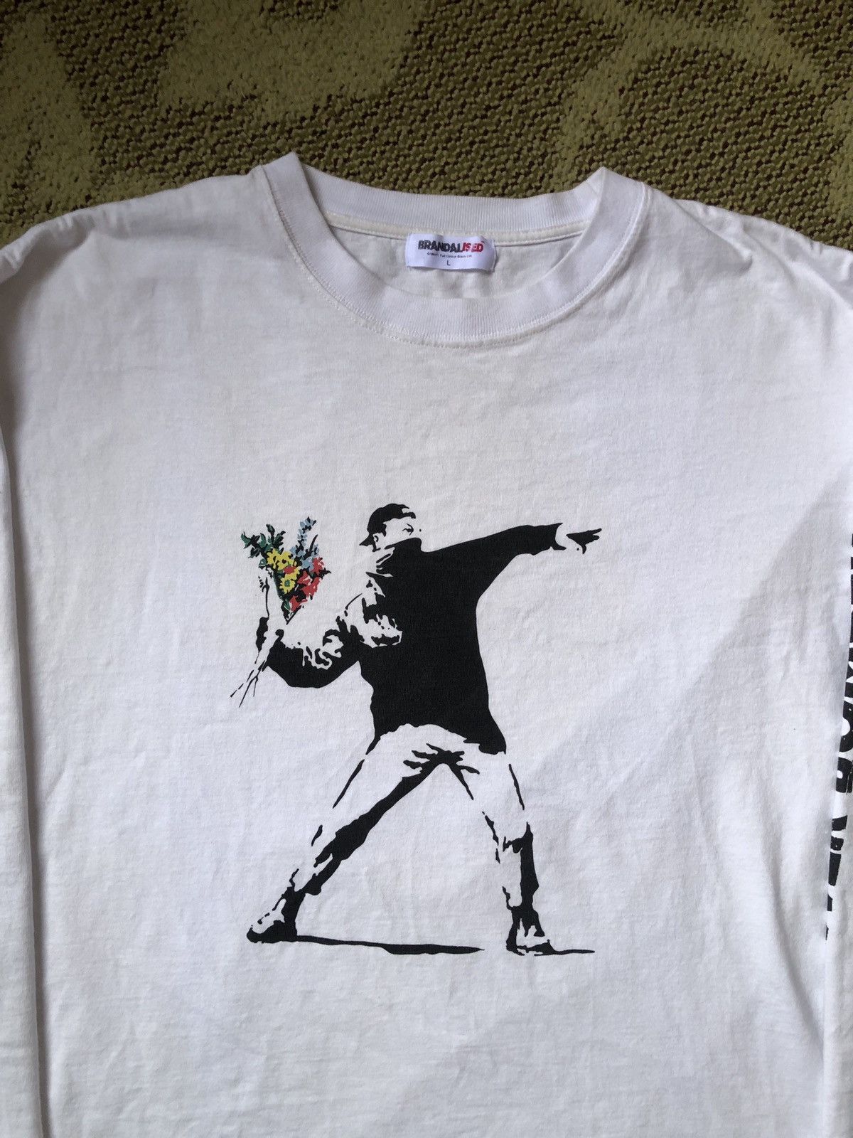 Vintage Vintage Banksy Flower Bomber Size US L / EU 52-54 / 3 - 2 Thumbnail