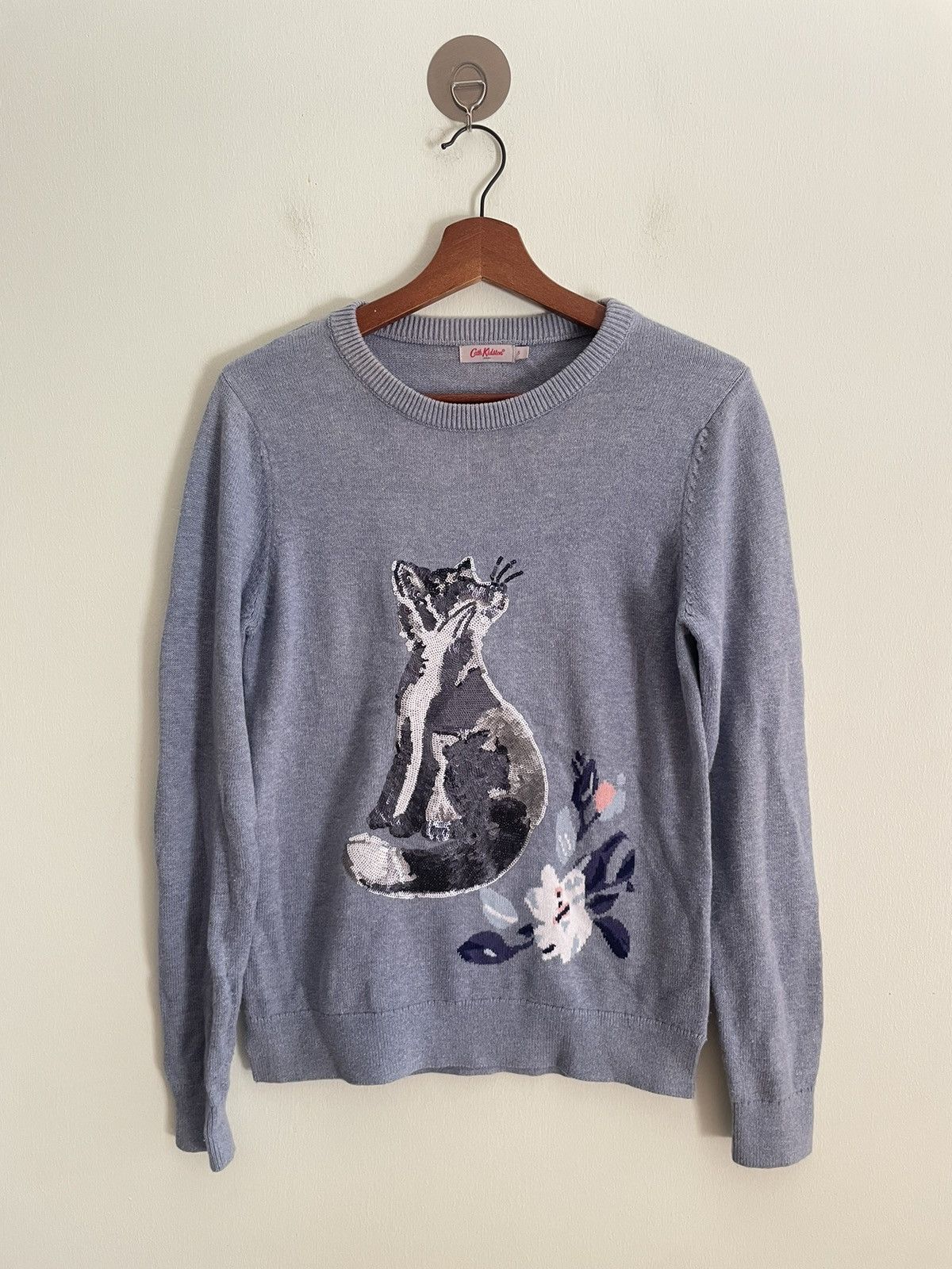 image of Cath Kidston Sweater in Grey, Women's (Size Small)