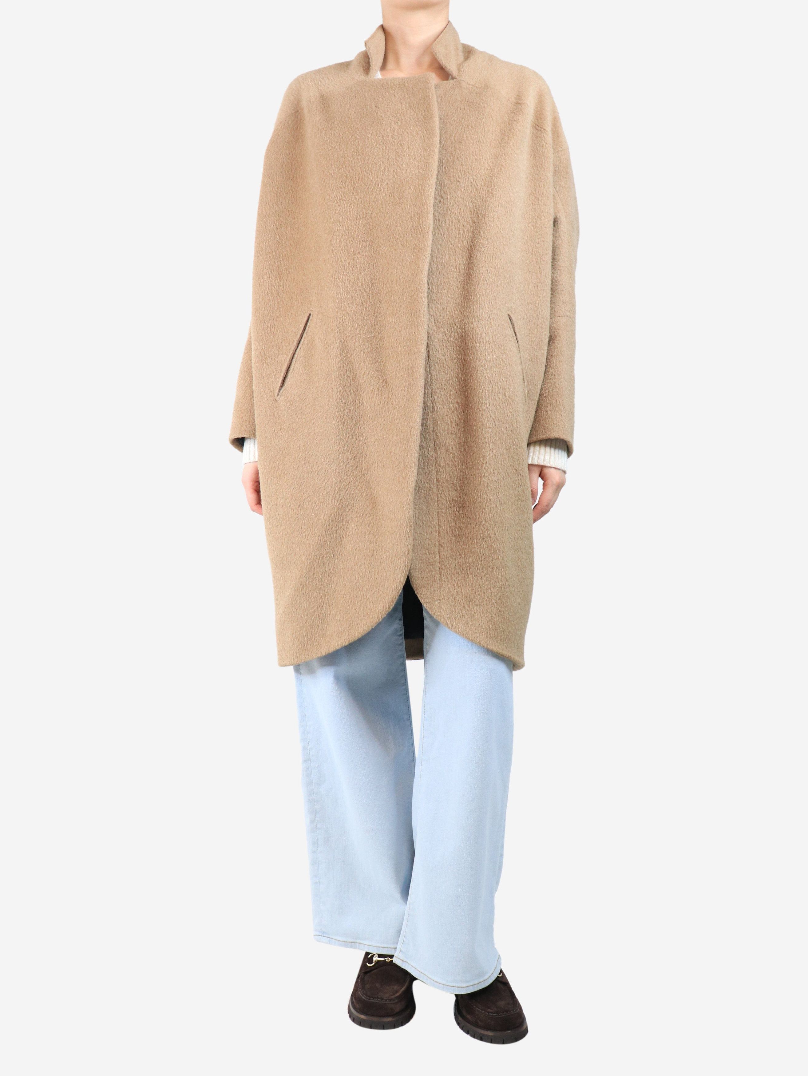 Other Beige lama and wool-blend coat - UK 12 Size M / US 6-8 / IT 42-44 - 1 Thumbnail