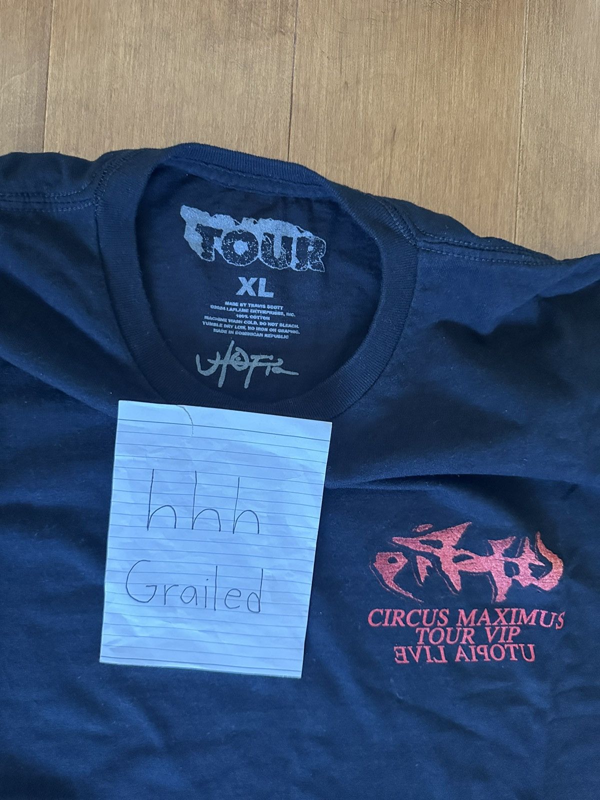 Travis Scott EUROPE EXCLUSIVE UTOPIA TOUR TEE TRAVIS SCOTT Size US XL / EU 56 / 4 - 3 Thumbnail