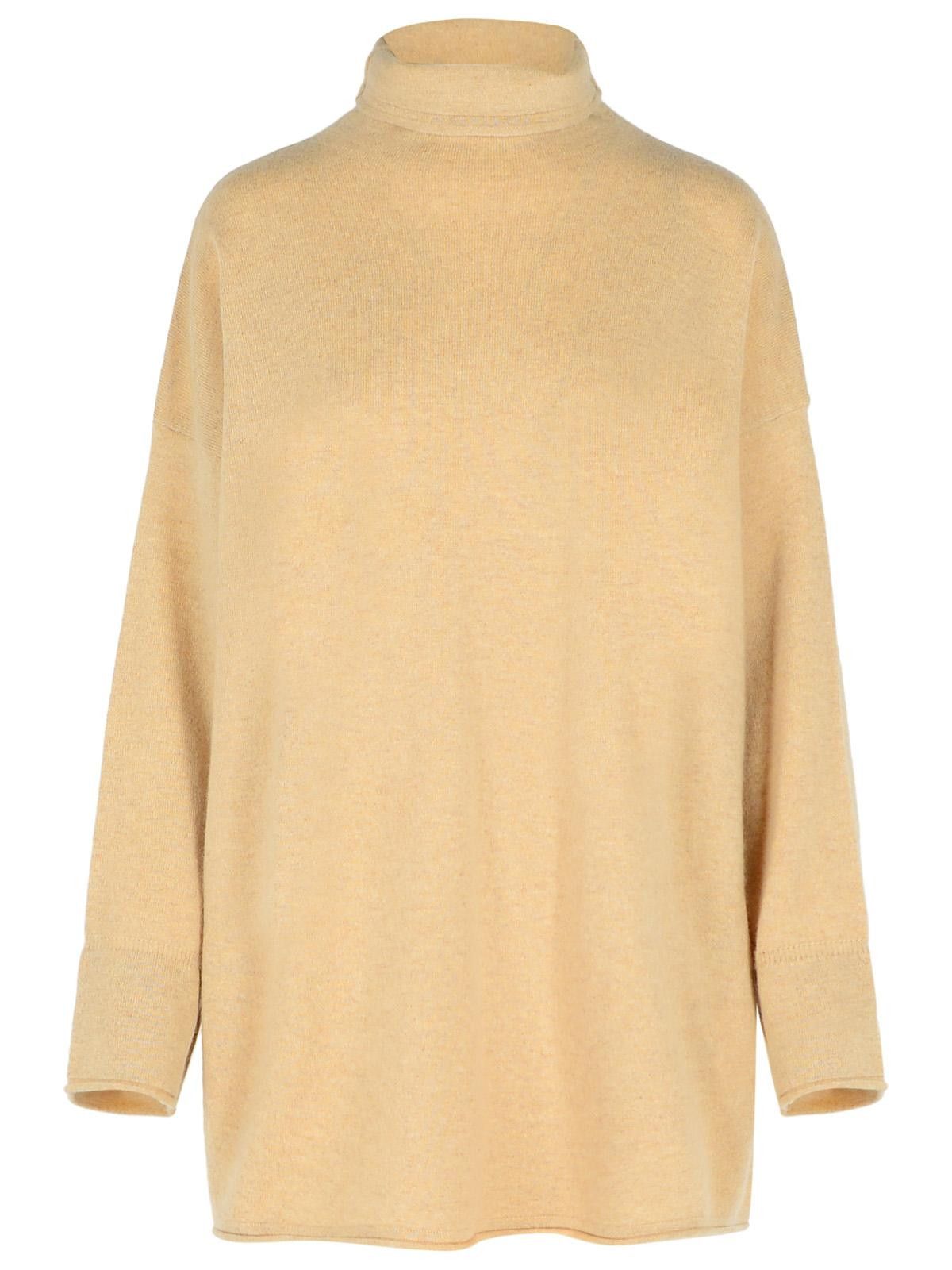 Max Mara MAX MARA 'Oder' Beige Cashmere Turtleneck Sweater Size M / US 6-8 / IT 42-44 - 1 Thumbnail