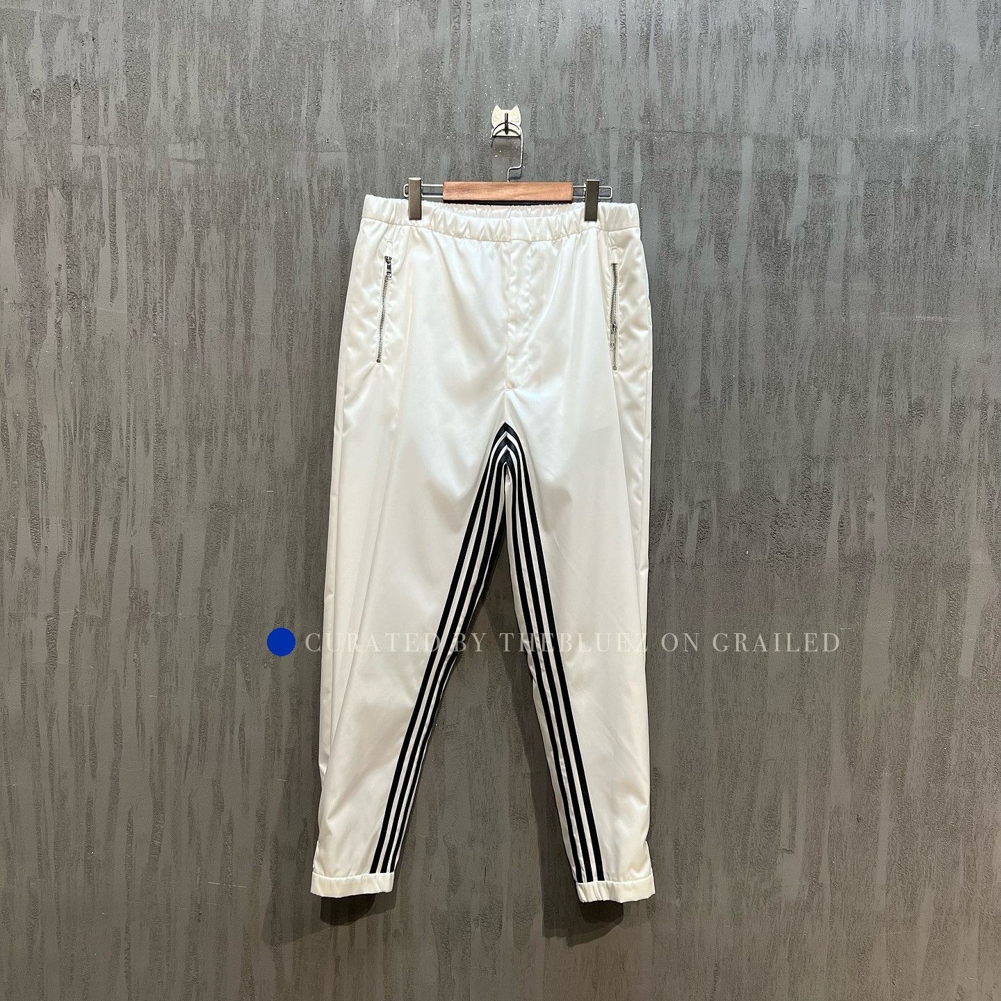 Prada White Re-Nylon Track Pants in Size 36 Size US 36 / EU 52 - 1 Thumbnail