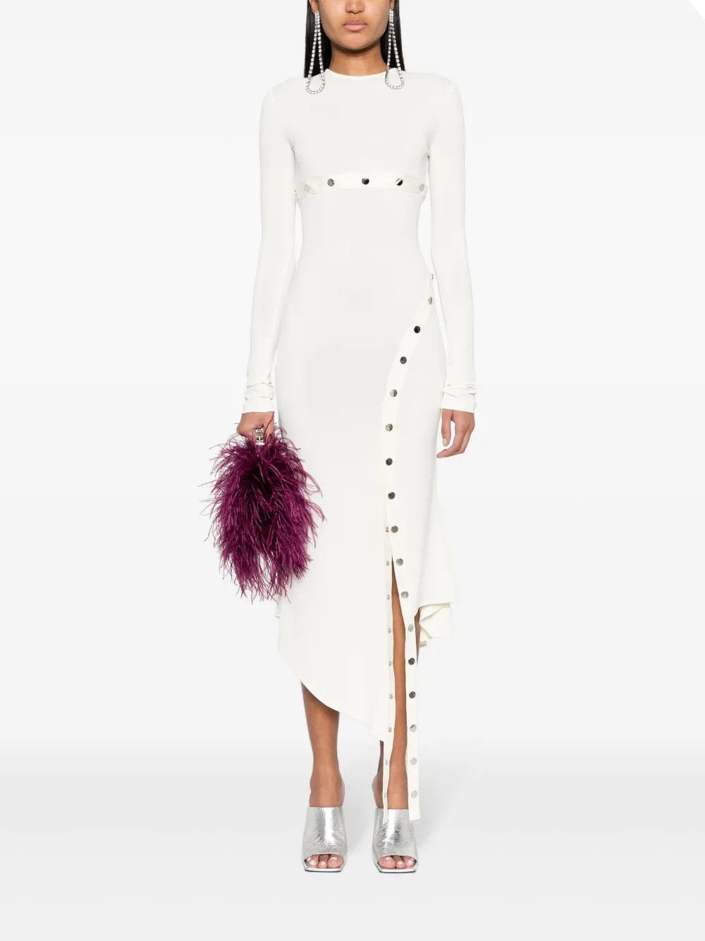 The Attico o1mle0526 Midi Dress In Neutrals Size M / US 6-8 / IT 42-44 - 2 Thumbnail