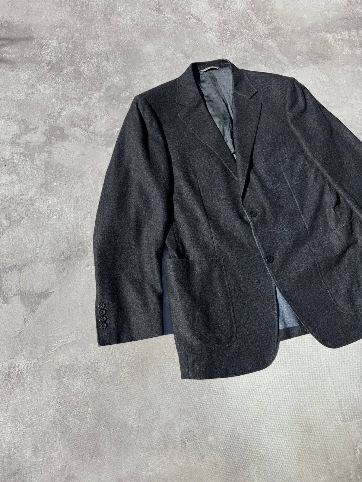Canali Vintage Canali Black Wool Blazer size 52R Size 52R - 3 Thumbnail