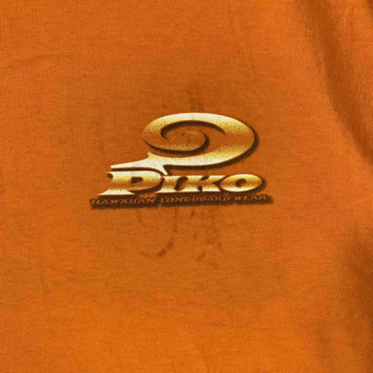 Vintage Vintage 90's PIKO Hawaiian Longboard Wear Logo Surf TeeShirt Size US M / EU 48-50 / 2 - 4 Thumbnail