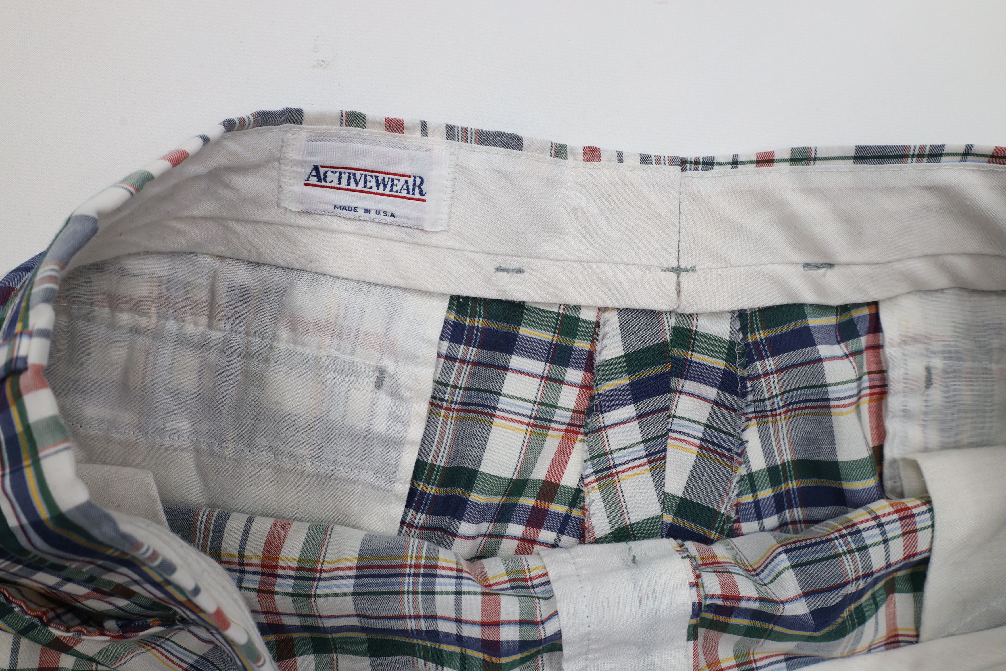 Vintage Vintage 90s Streetwear Plaid Above Knee Chino Shorts USA Size US 40 / EU 56 - 6 Thumbnail