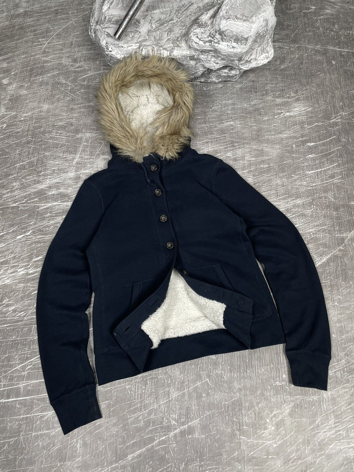 Abercrombie & Fitch × If Six Was Nine × Japanese Brand Vintage Fur Buttons Up Hoodie Y2K Japanese LGB Style Size US S / EU 44-46 / 1 - 1 Thumbnail