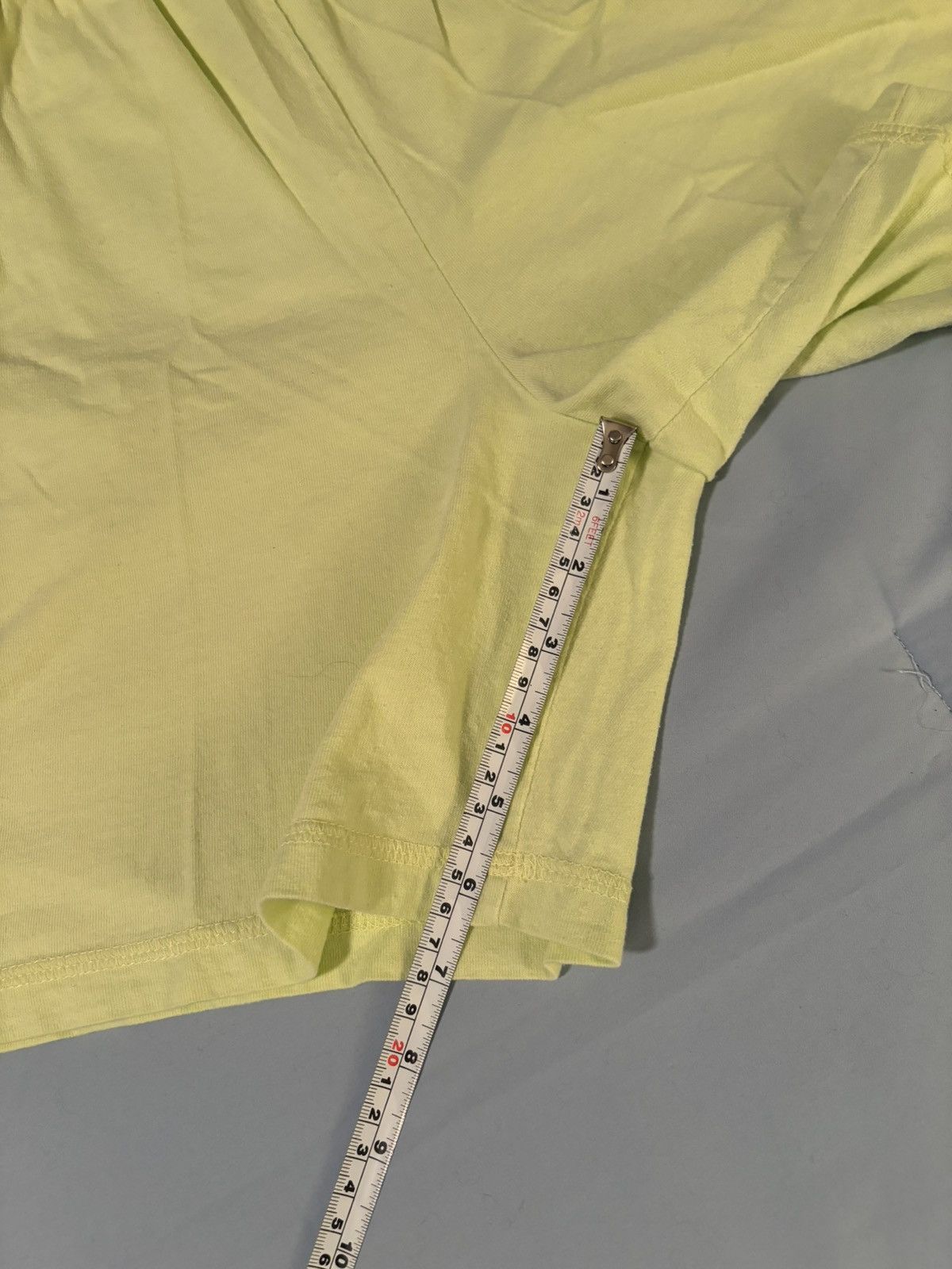 Designer × Vintage Chartreuse Cotton EVR Elastic Waistband Shorts POCKETS! Size 25" / US 0 / IT 36 - 7 Thumbnail