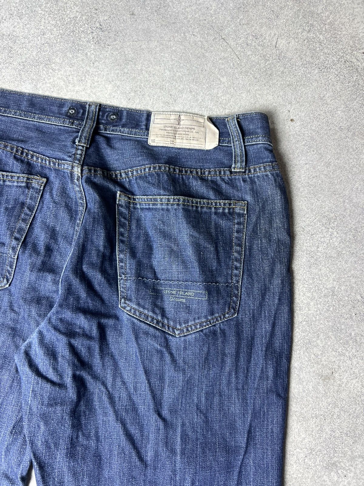 Massimo Osti Vintage Stone Island Jeans Denim Pants Rare S.I Denims Size US 38 / EU 54 - 4 Thumbnail